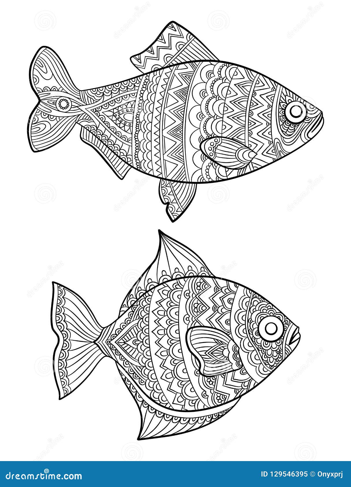 Fish Coloring Pages. Fashion Drawing Ocean Animals Drawings For Adults