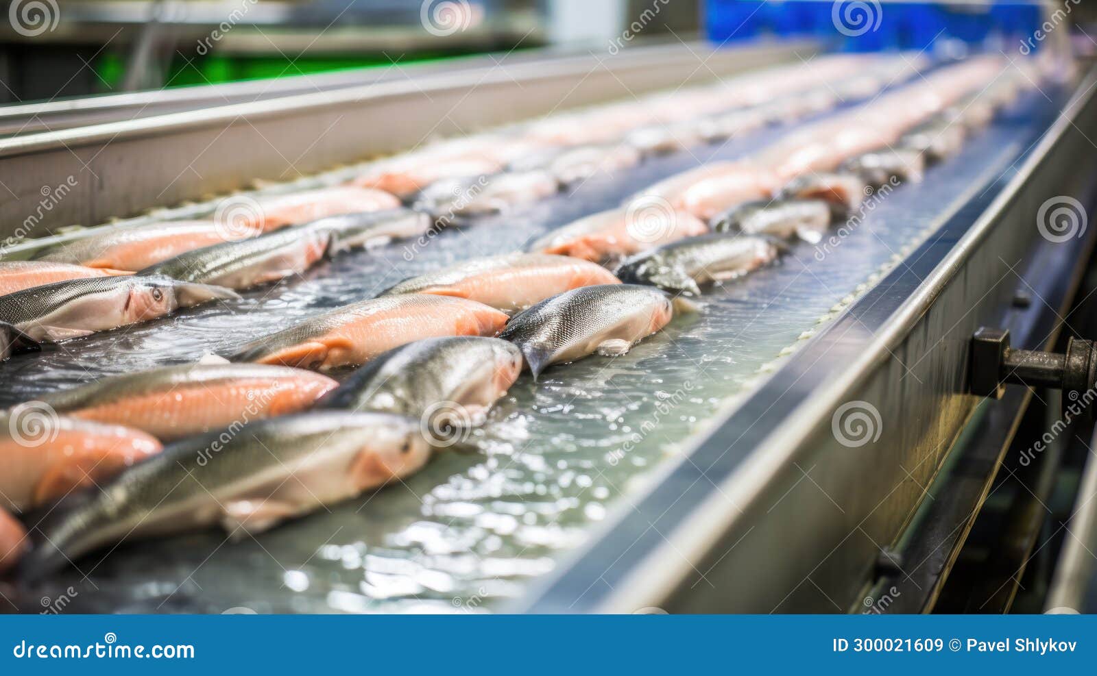 Fish Conveyor, Fish Processing Plant Stock Image Image of