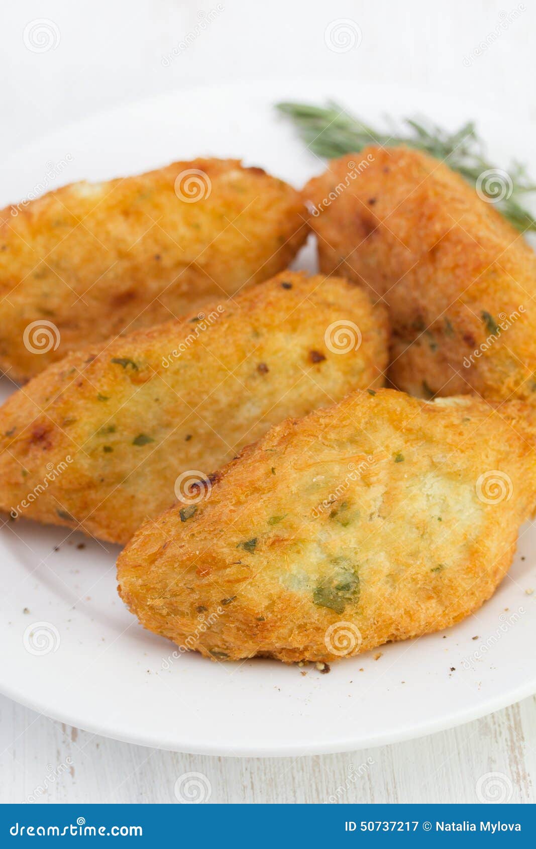 Fish croquettes stock image. Image of codfish, meal, portugal 50737217