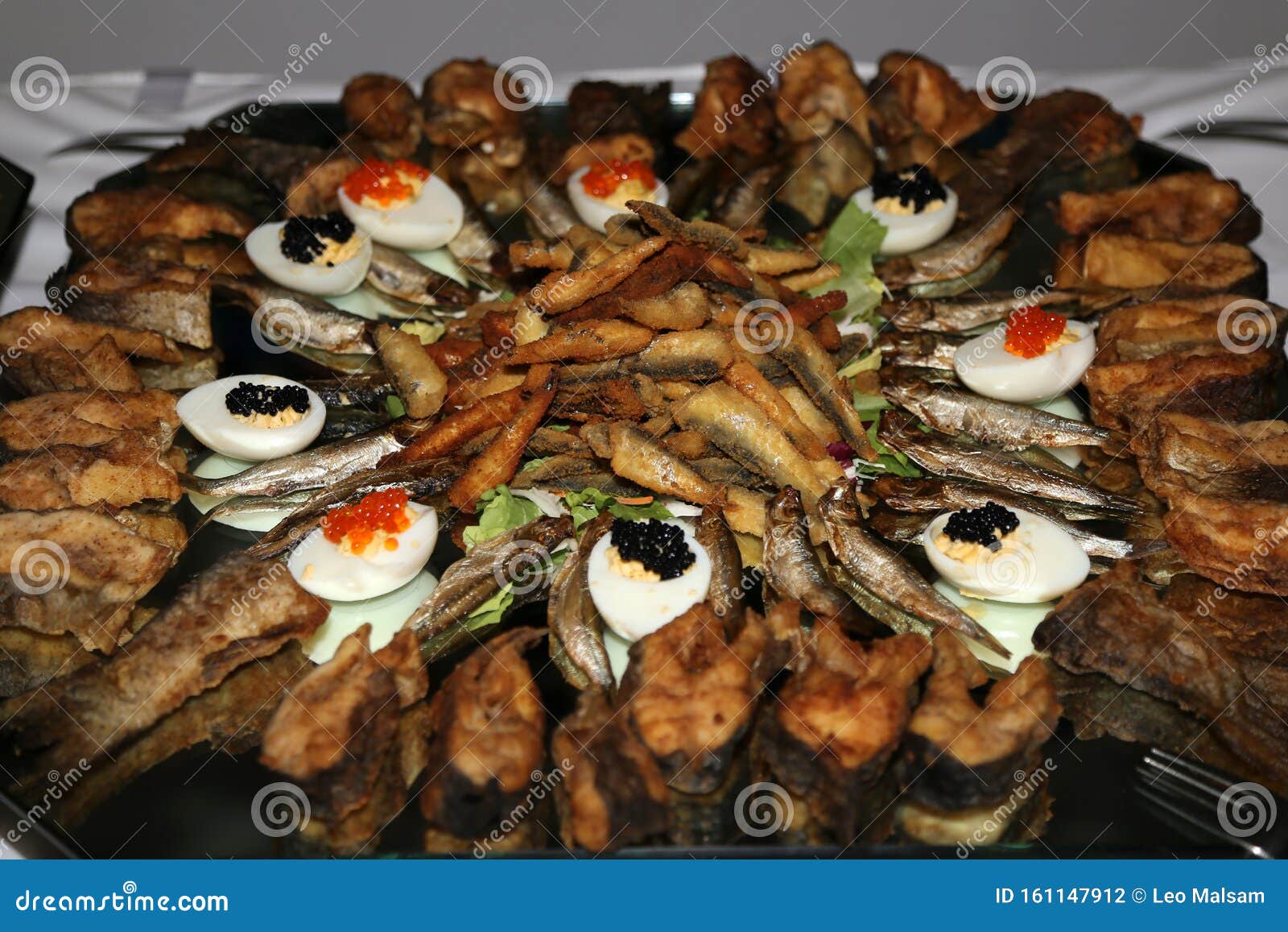 Fish Dishes Cold Fish and Seafood Snacks Stock Photo Image of