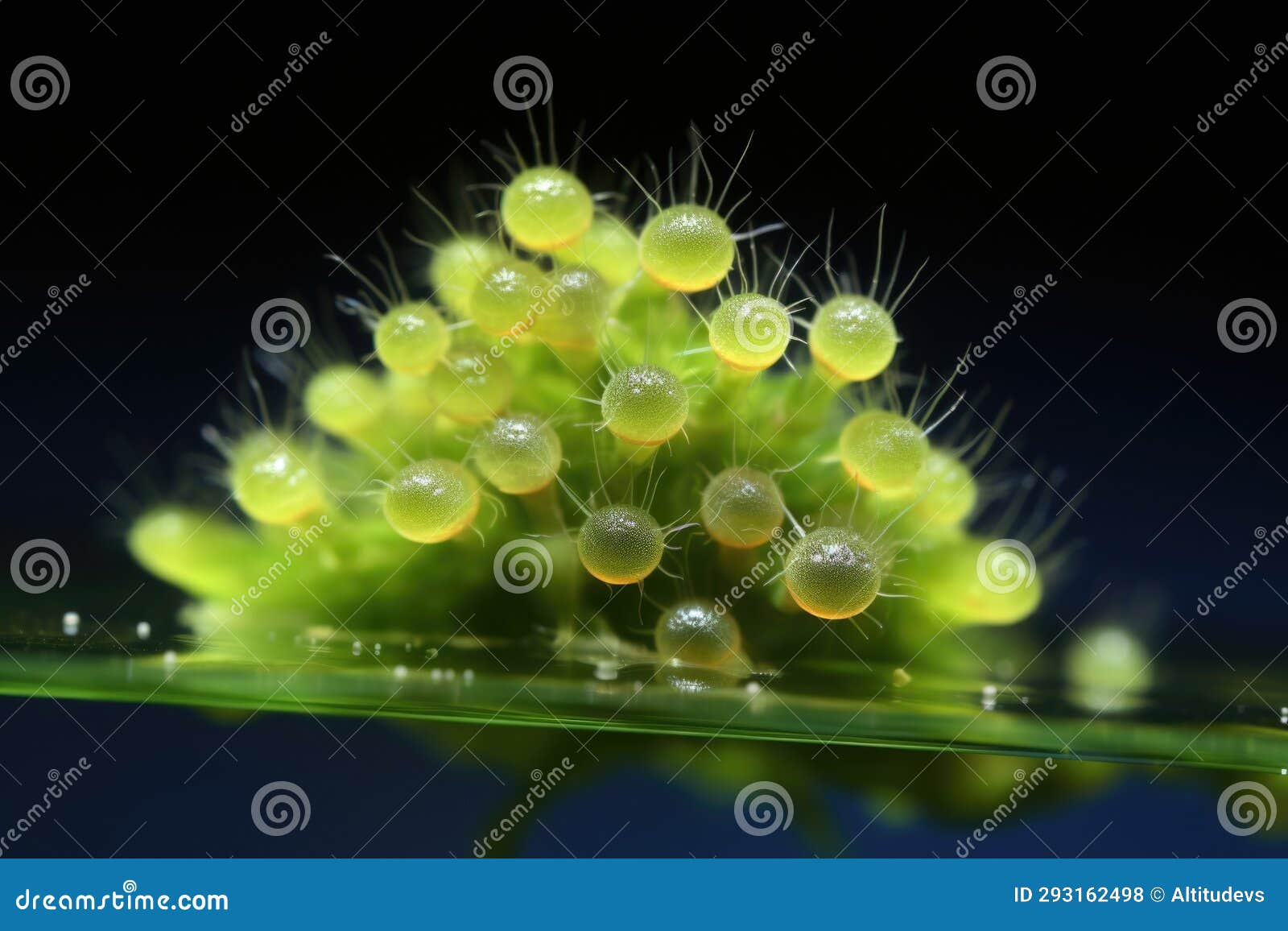 A Fish Egg Cluster on an Aquatic Plant Stock Photo Image of generative, kingdom 293162498