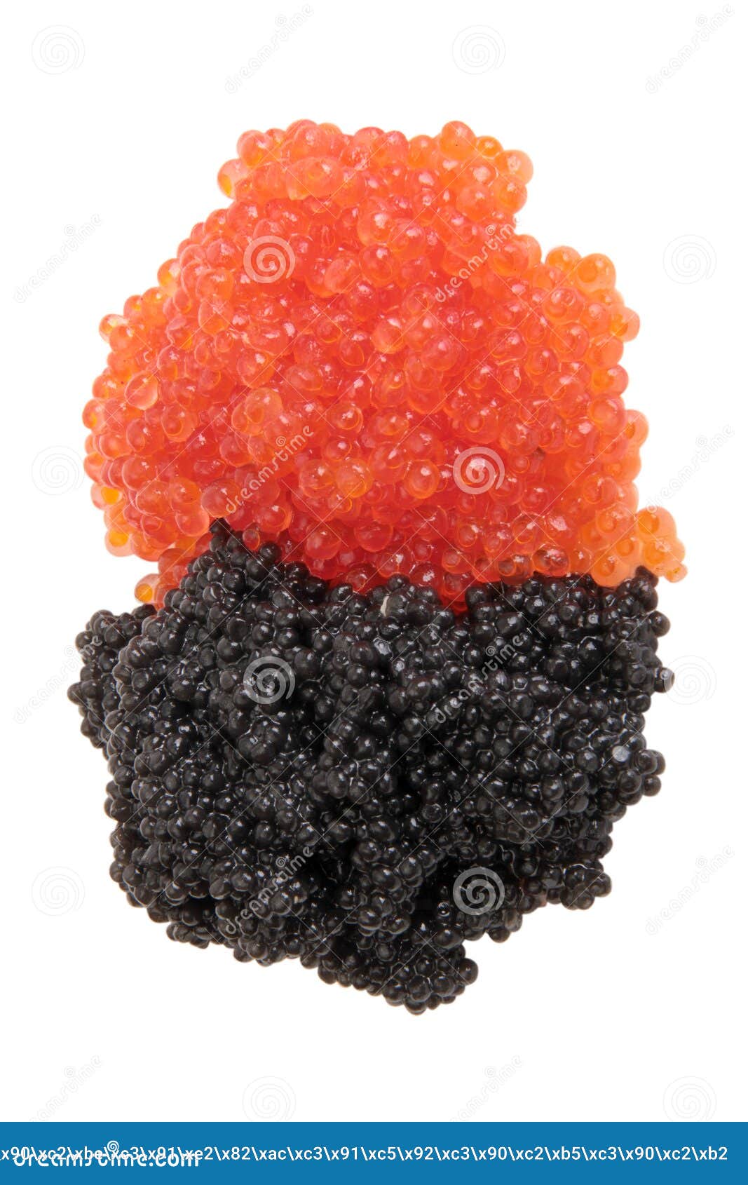 Fish eggs on white four stock image. Image of ingredient 104118497