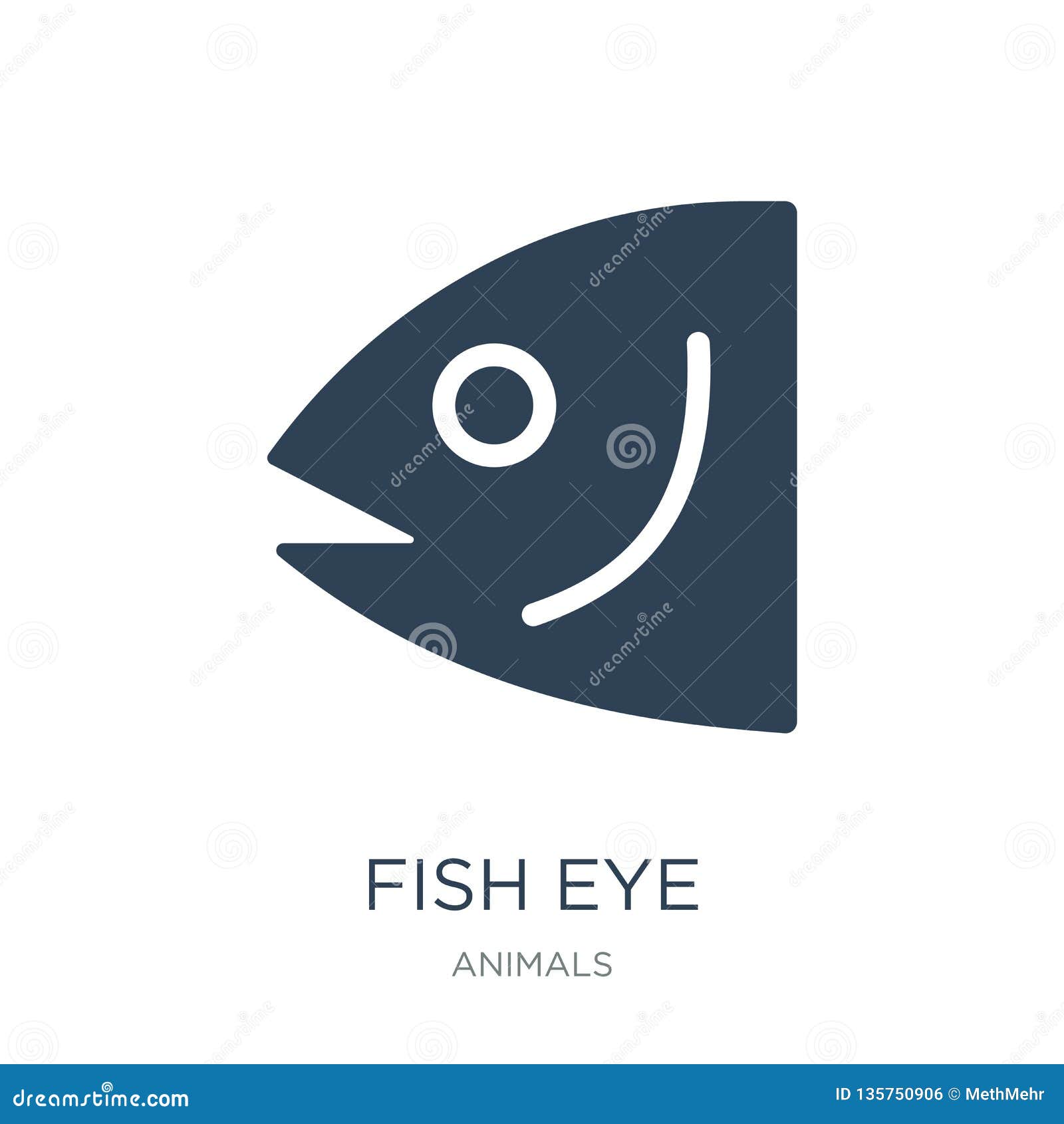 Download Fish Eye Icon In Trendy Design Style. Fish Eye Icon Isolated On White Background. Fish Eye ...