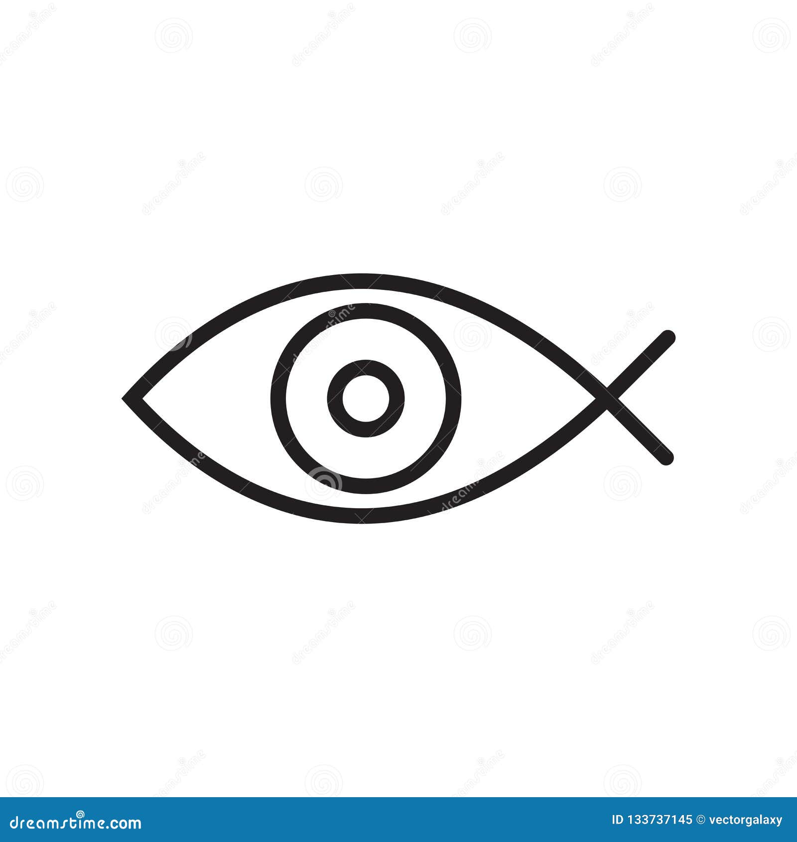 Download Fish Eye Icon Vector Sign And Symbol Isolated On White Background, Fish Eye Logo Concept Stock ...