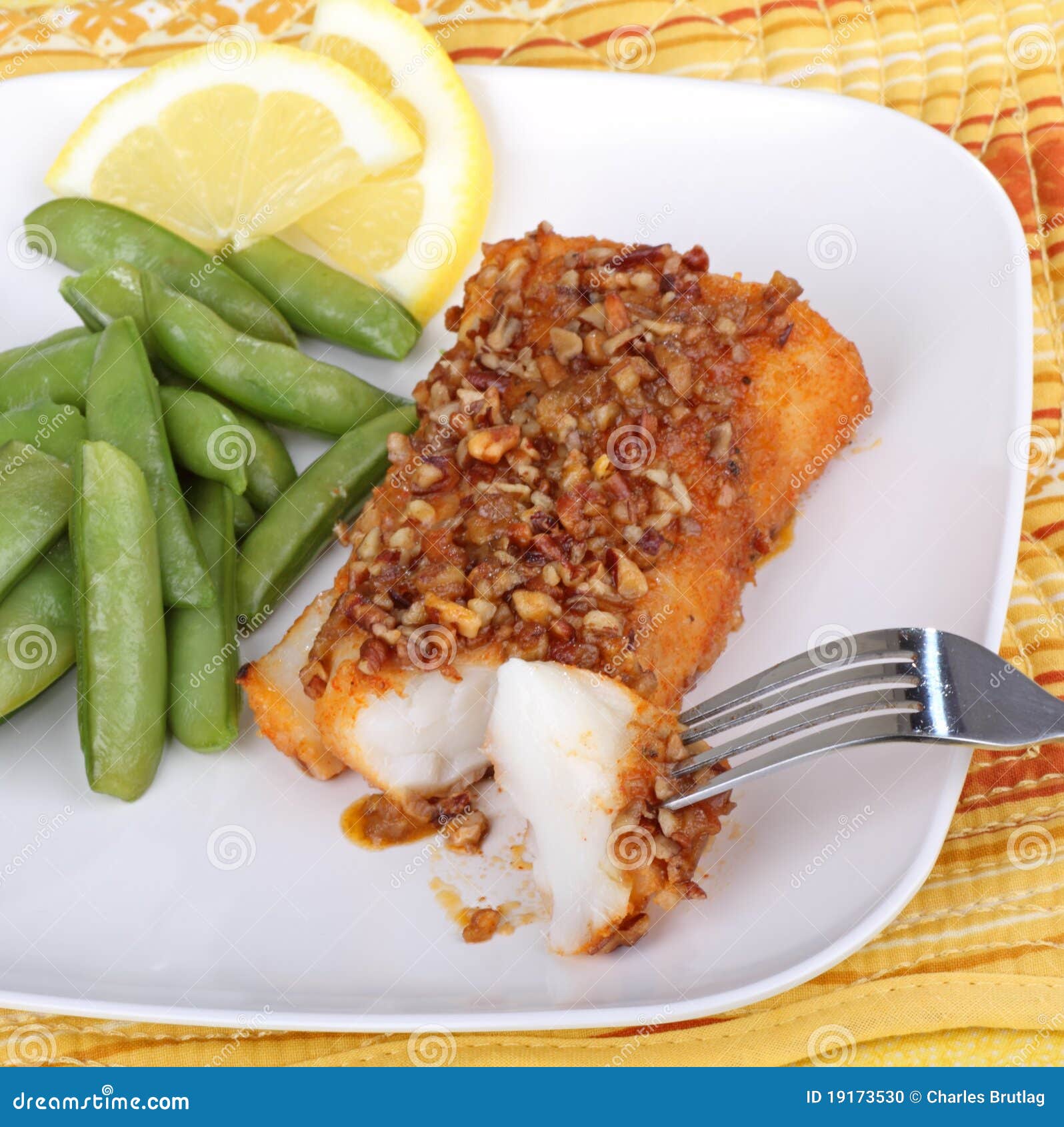 Fish Fillet Meal stock photo. Image of slice, plate, seafood 19173530