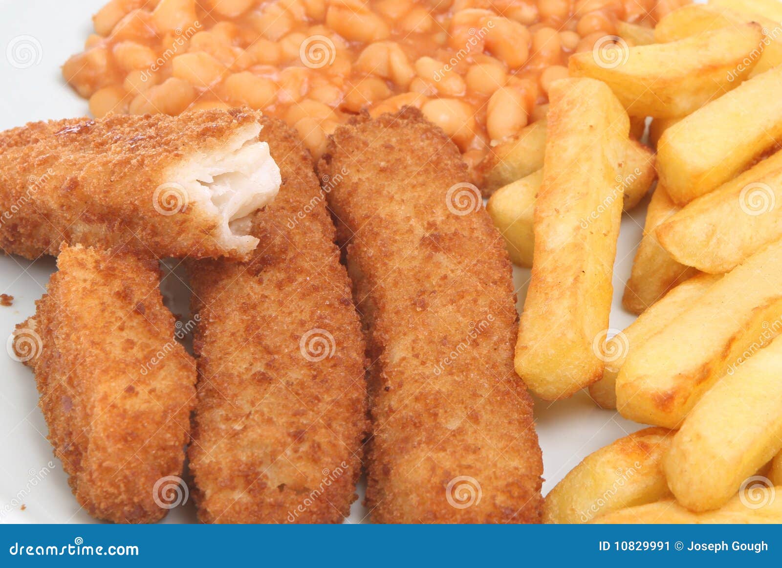 Fish Fingers & Chips stock image. Image of chip, breadcrumbs - 10829991