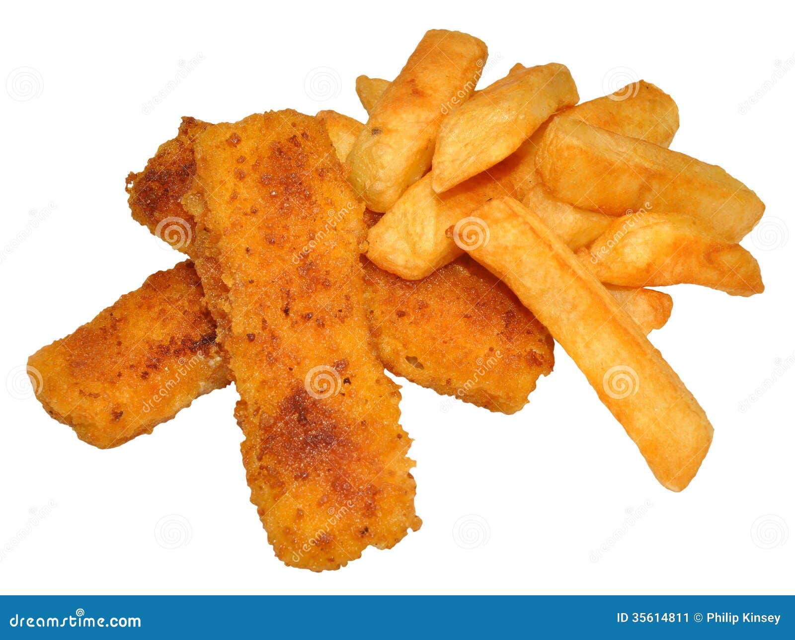 Fish Fingers and Chips stock image. Image of fries, cooking - 35614811