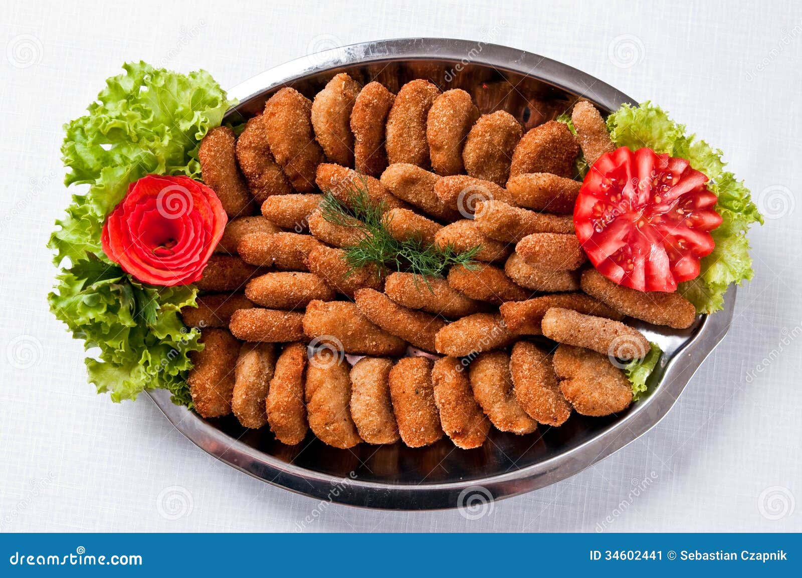 Fish fingers dish stock image. Image of restaurant, setting 34602441