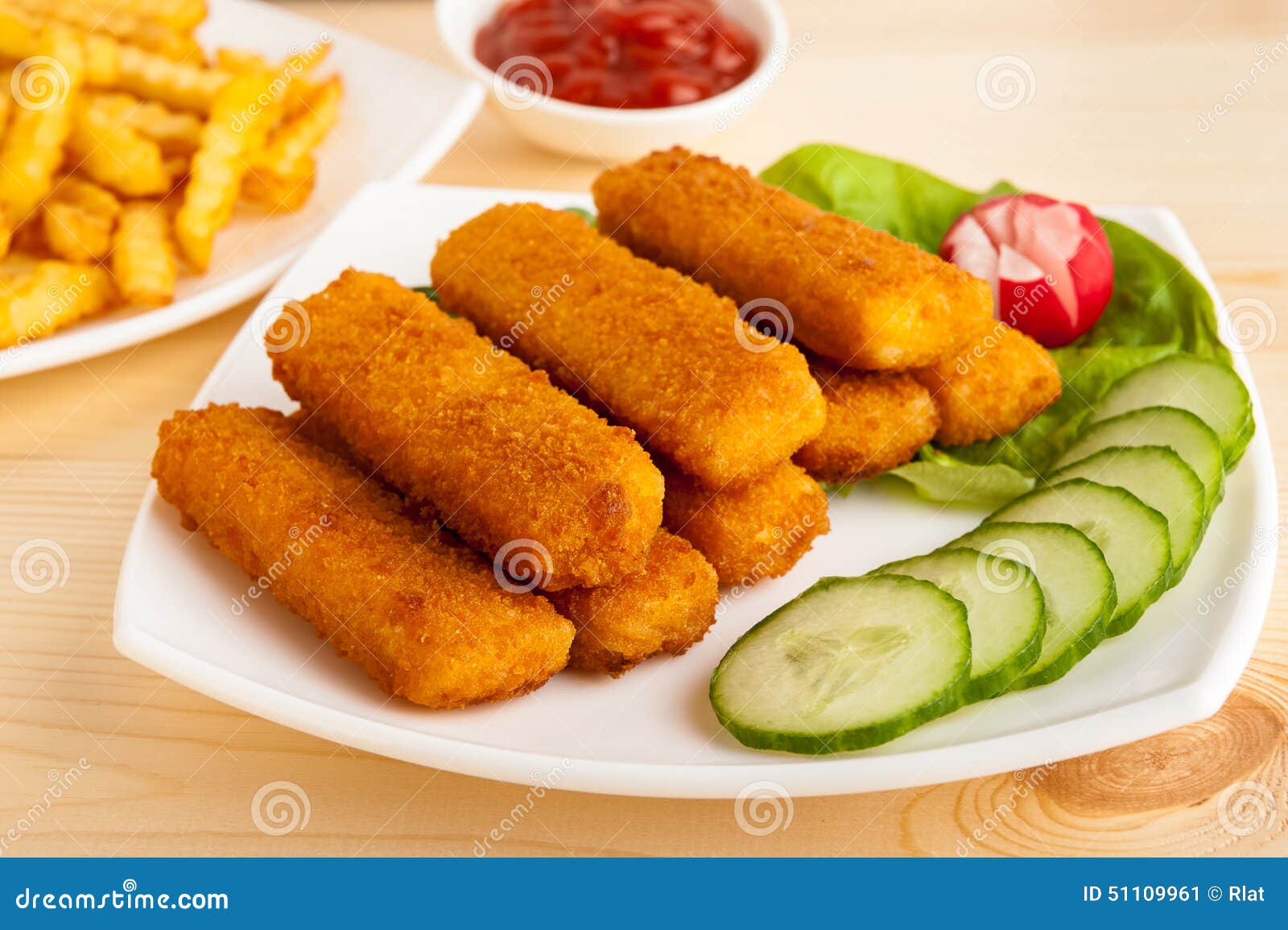 Fish fingers stock image. Image of appetizer, meat, meal 51109961