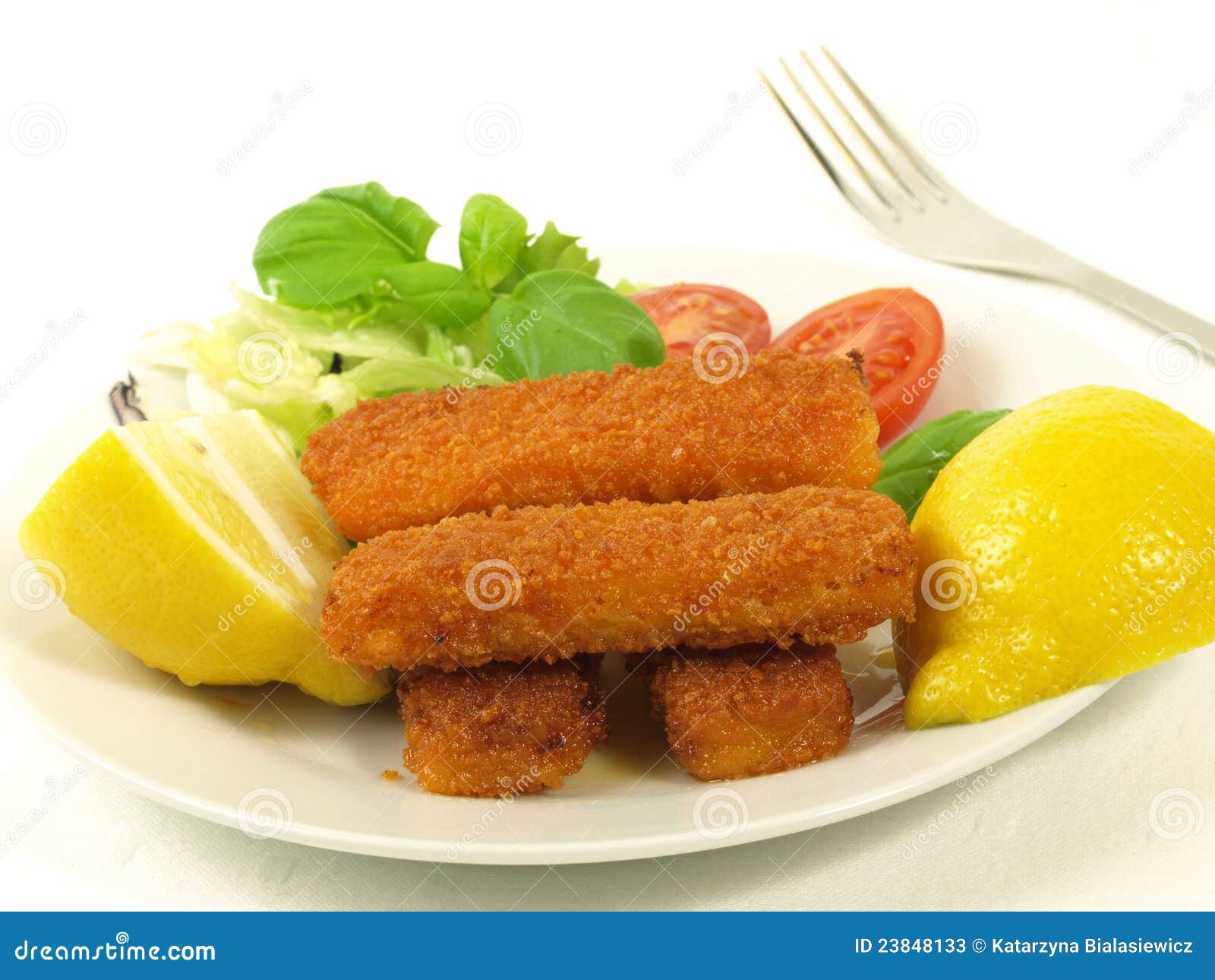 Fish Fingers with Vegetables, Stock Image Image of sticks, vegetarian 23848133