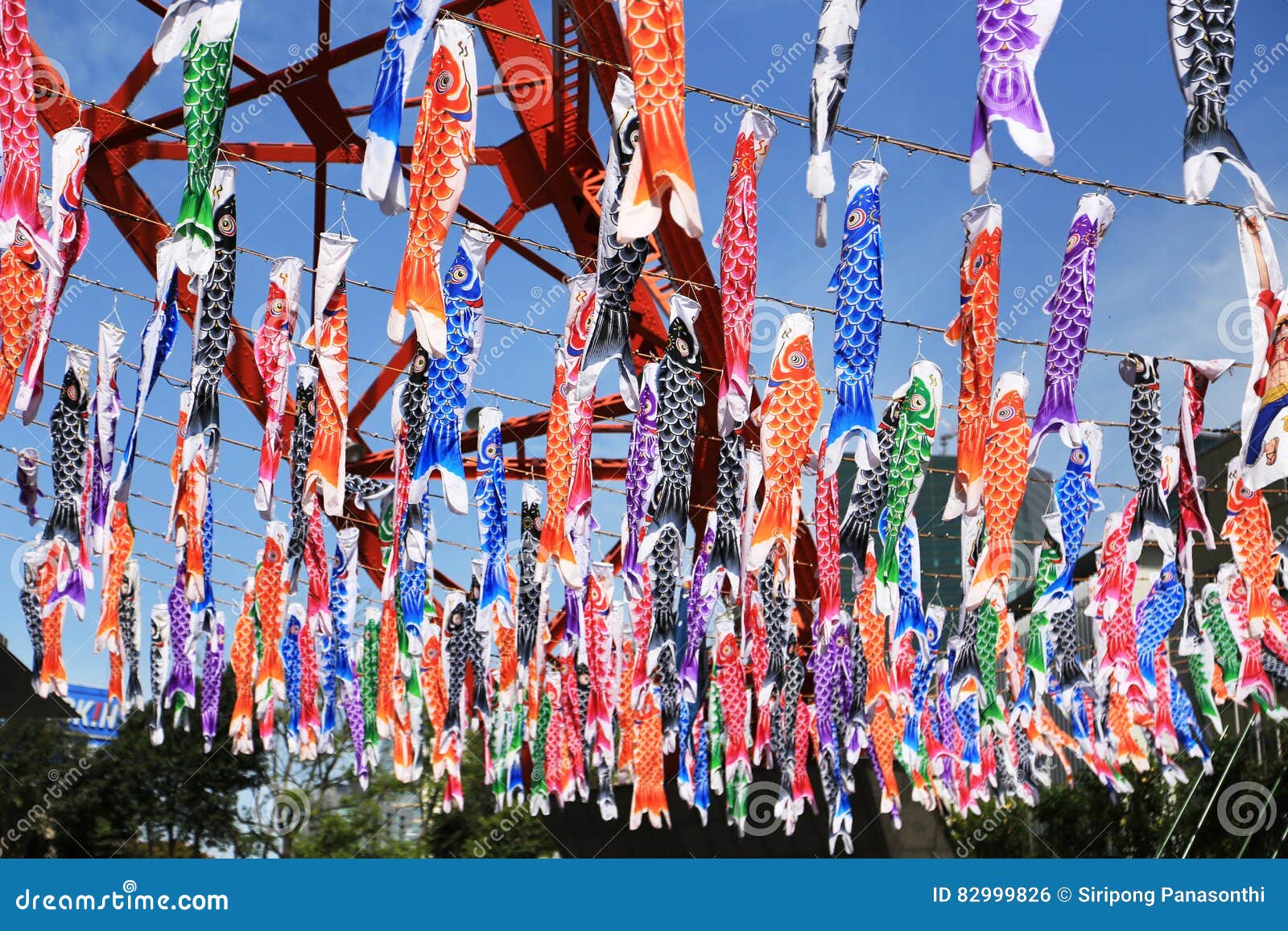 Fish flag in japan stock photo. Image of japanese, culture 82999826