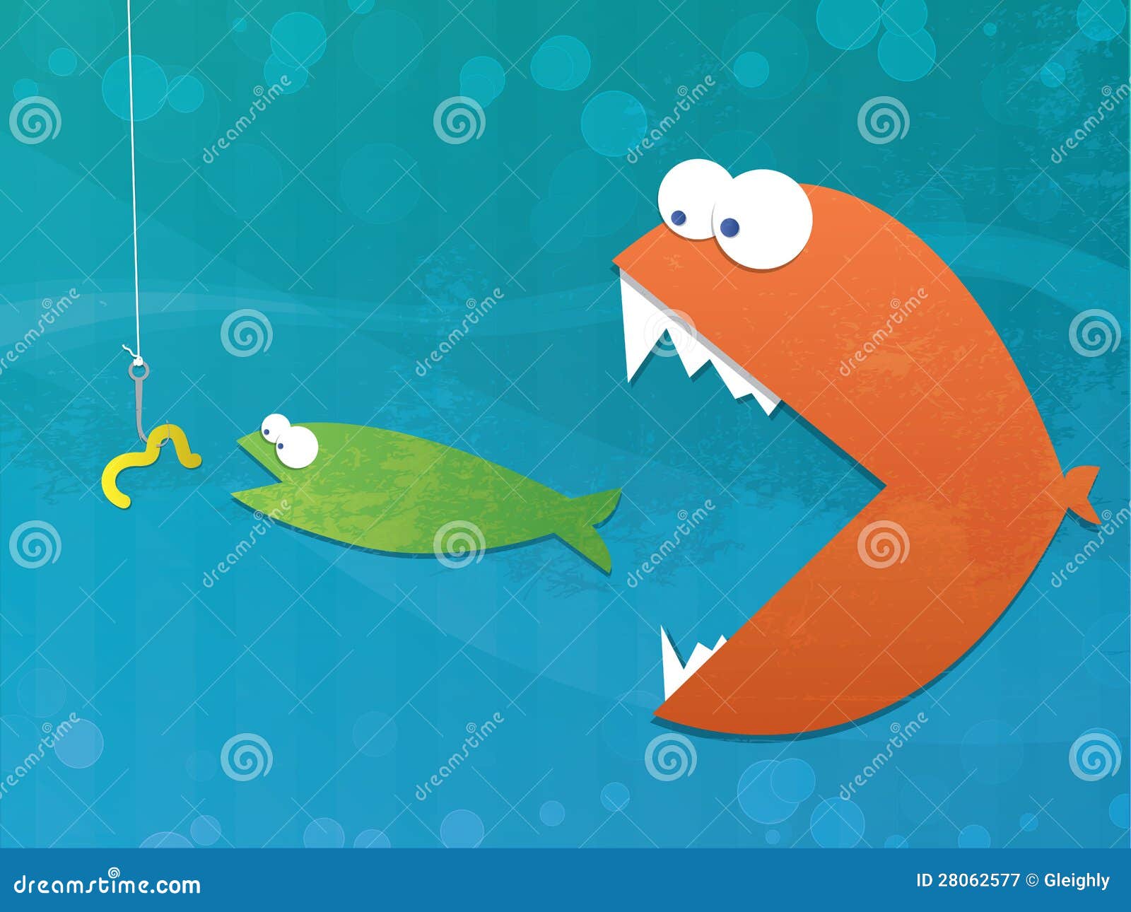 Fish Food Chain stock vector. Image of metaphor, bait Biology Diagrams