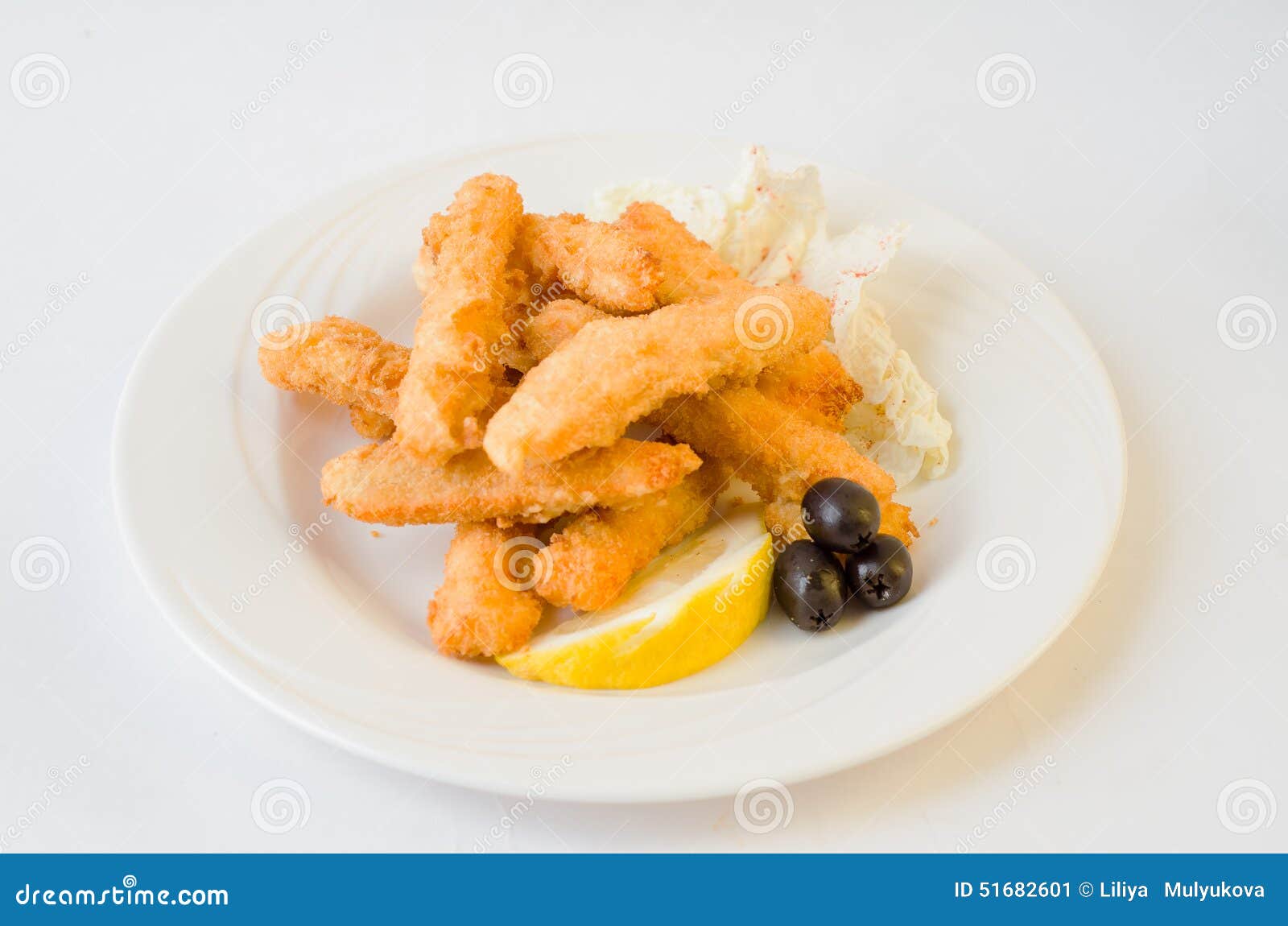 Fish fried in batter stock image. Image of flour, cooked 51682601