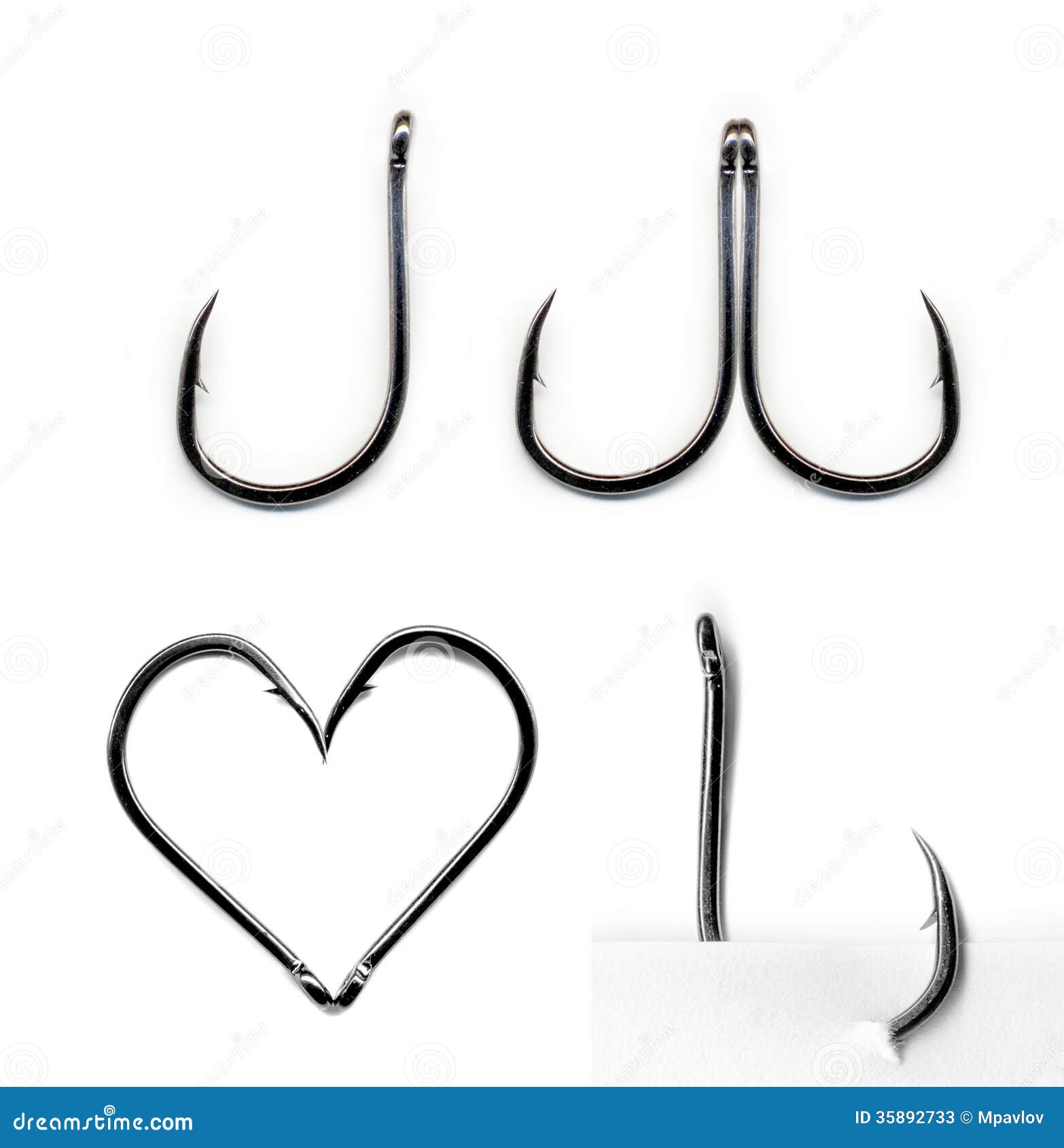 Fish Hook Heart Stock Images 72 Photos
