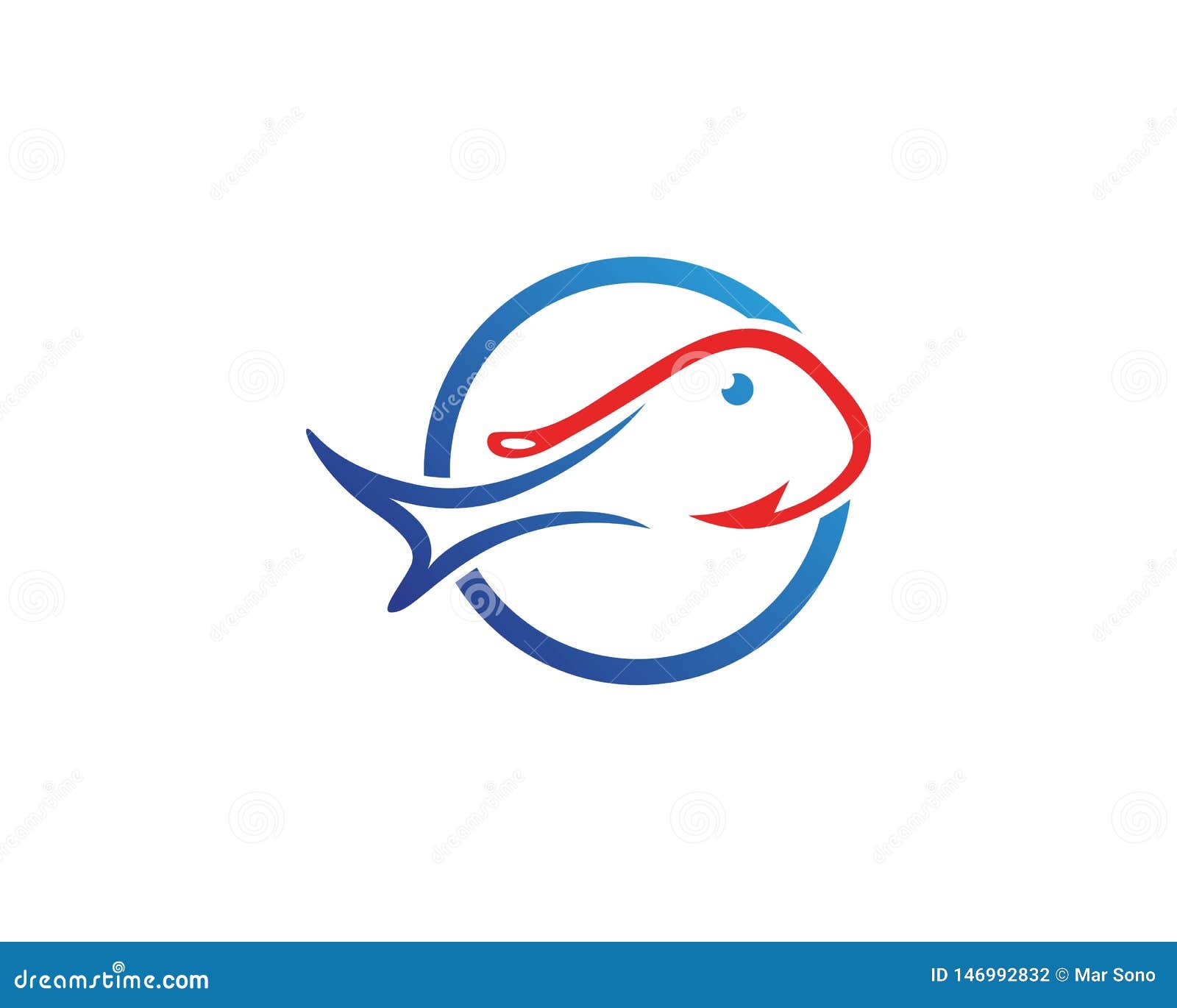 Fish Hook Symbol and Logo Icon Vector Stock Vector - Illustration