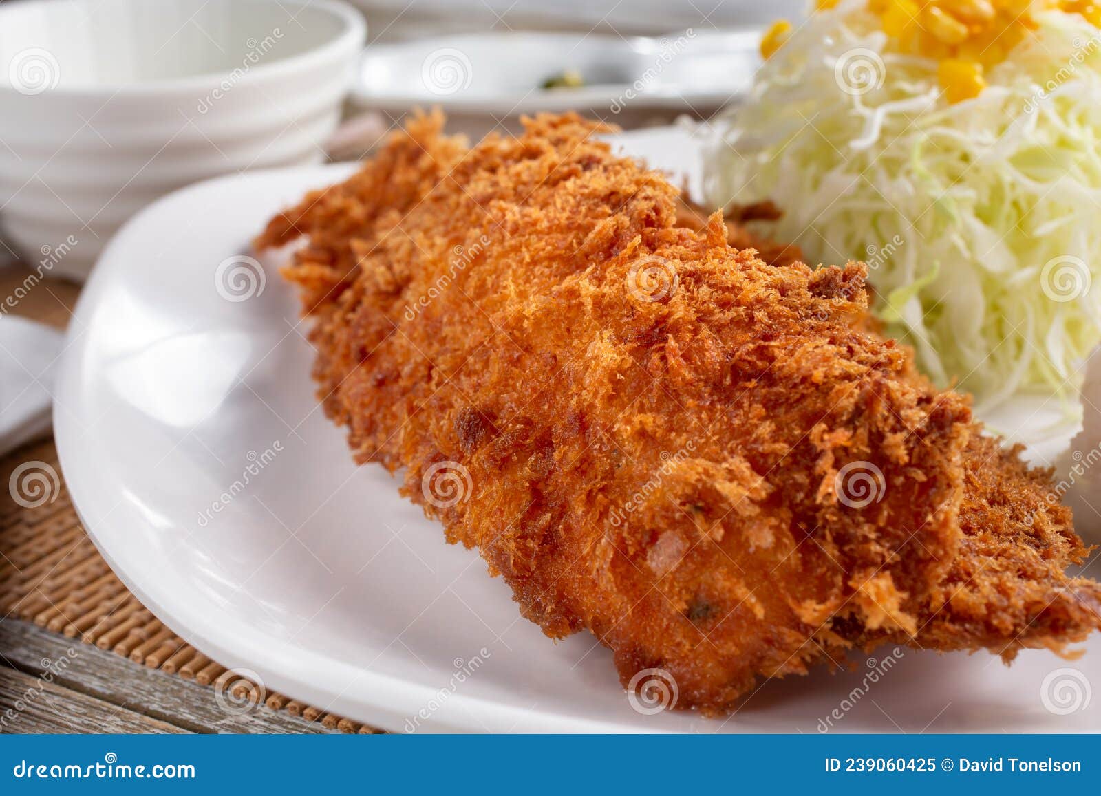 Fish katsu plate stock image. Image of life, japanese 239060425