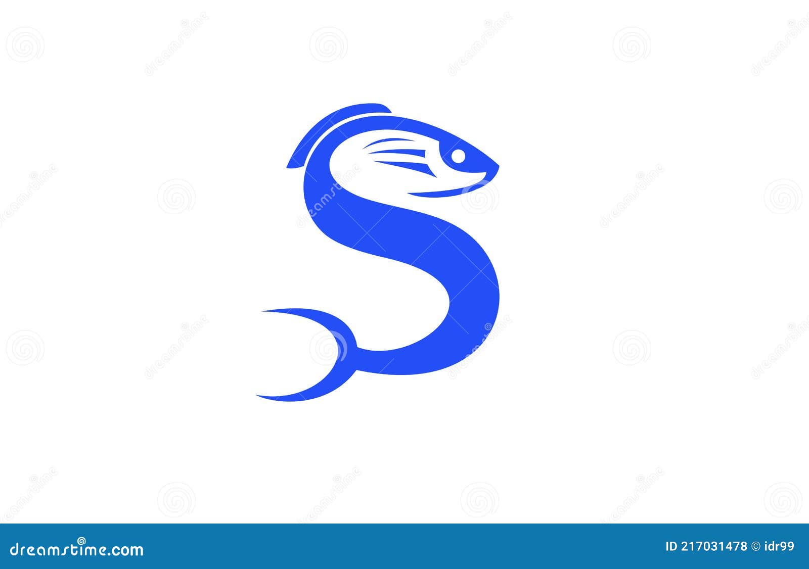 Fish Logo Initial S Letter Logotype Stock Illustration - Illustration ...