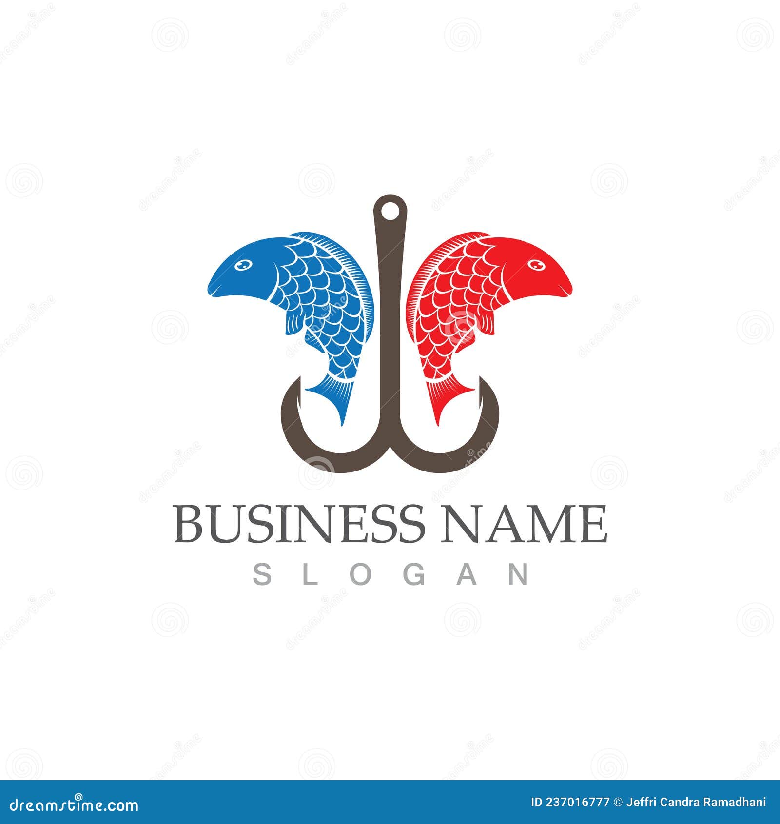 Fish Logo Template. Creative Vector Stock Vector Illustration of