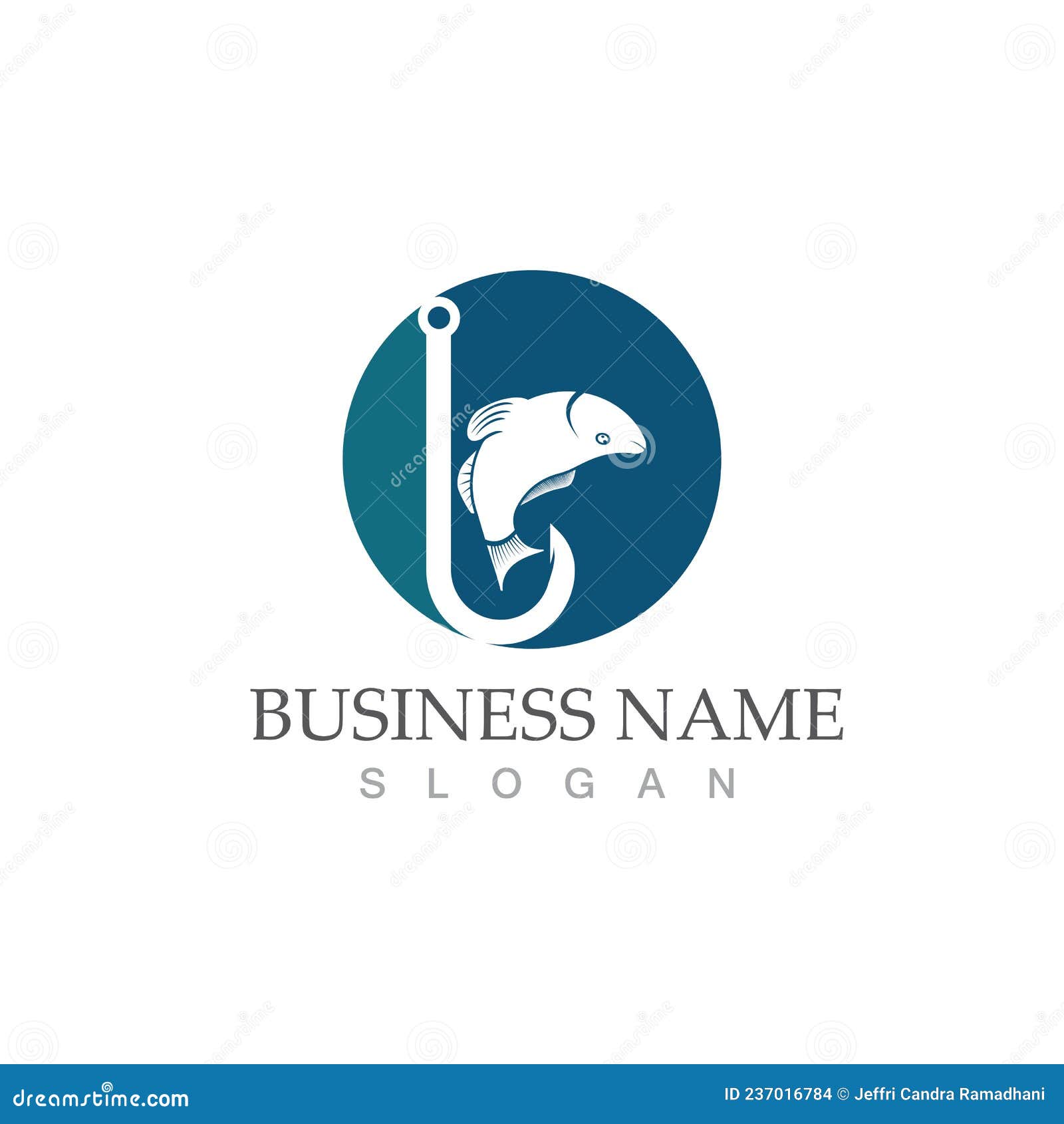 Fish Logo Template. Creative Vector Stock Vector Illustration of