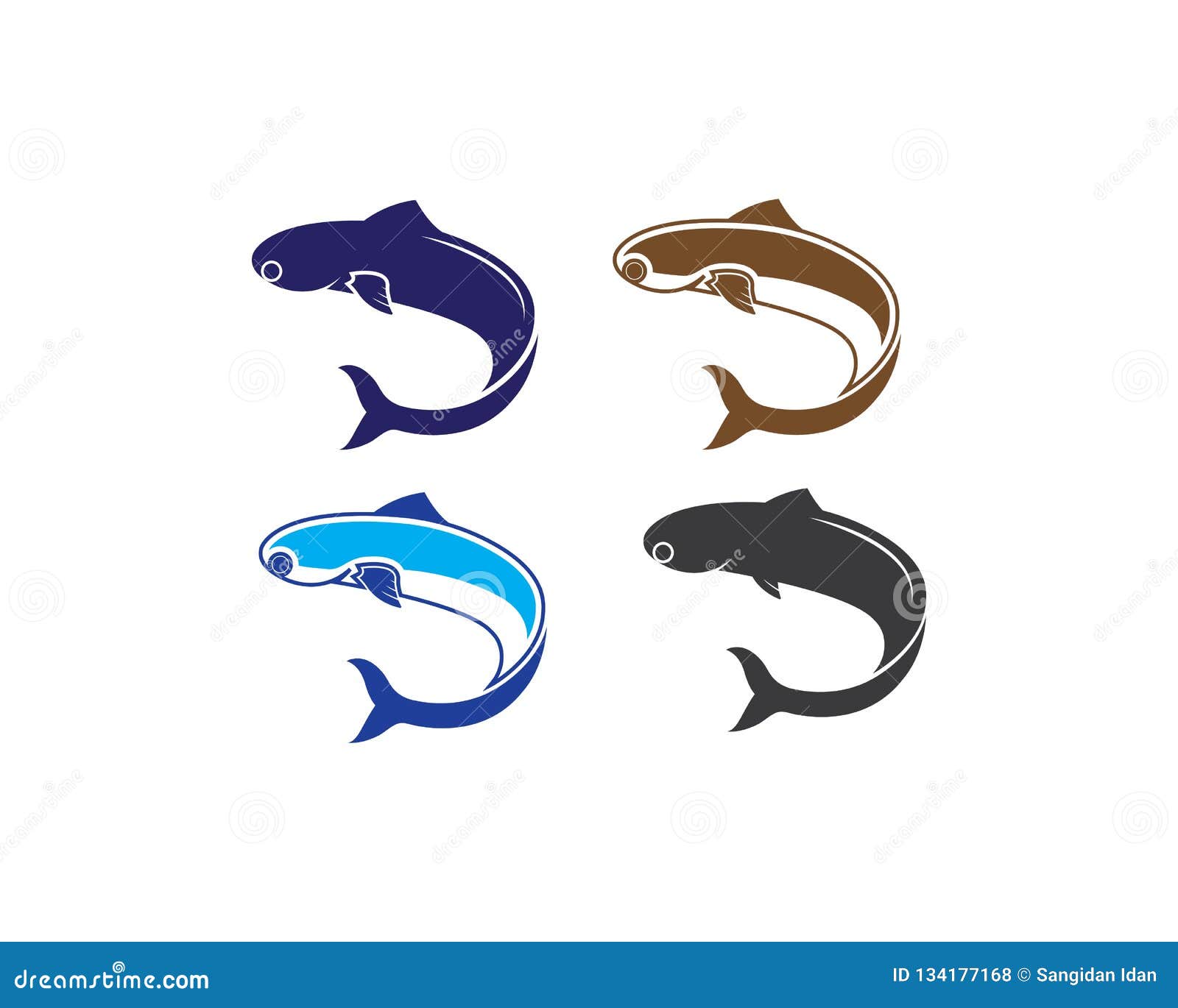 Download Fish Logo Template. Creative Vector Symbol Of Fishing Club ...