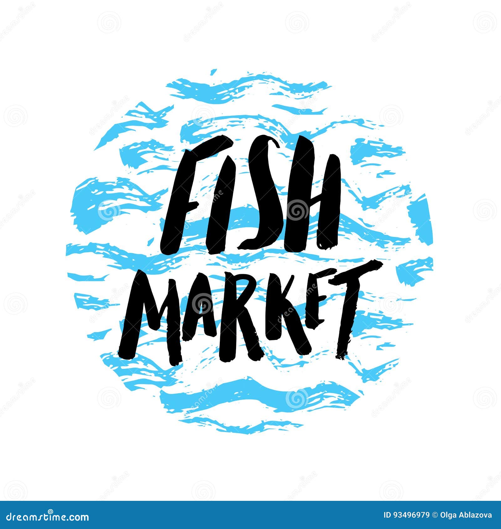 Download Fish market hand drawn stock vector. Illustration of illustration - 93496979