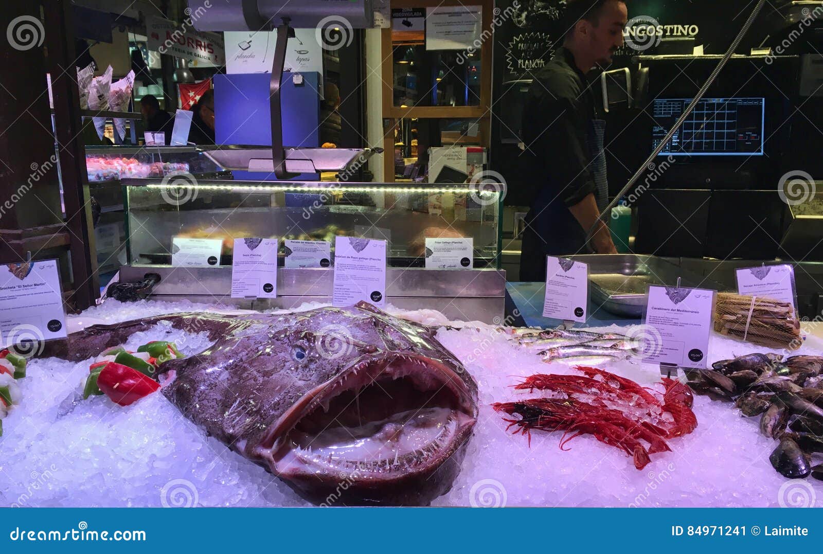 Fish Market in Madrid, Spain Editorial Photo Image of gourmet, dinner