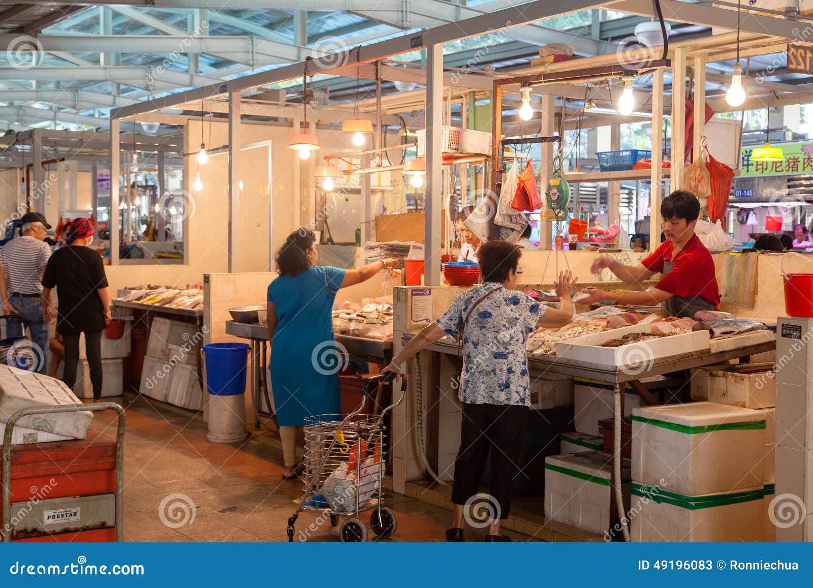 Fish Market in Singapore editorial stock photo. Image of ...