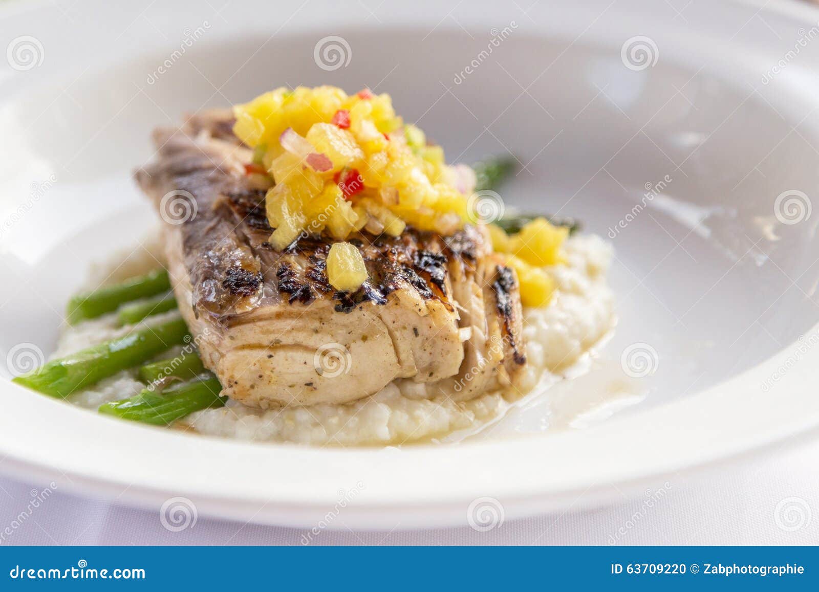 Fish meal stock photo. Image of pineapple, meal, eating 63709220