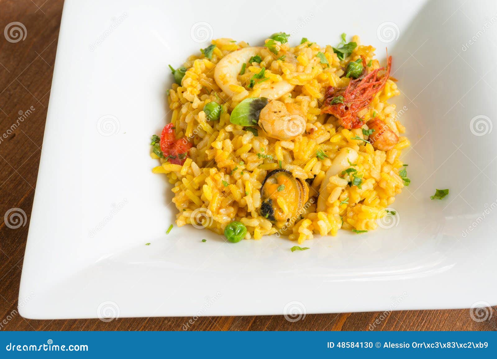 Fish Paella, Spanish Cuisine Stock Photo Image of delicious, spanish