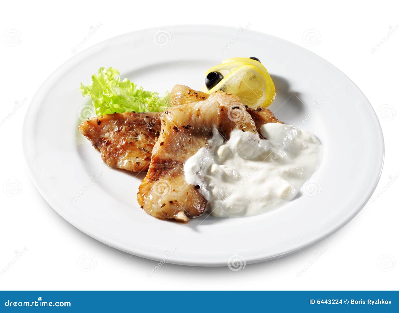 Fish Plate stock photo. Image of leaves, grilled, dinner 6443224