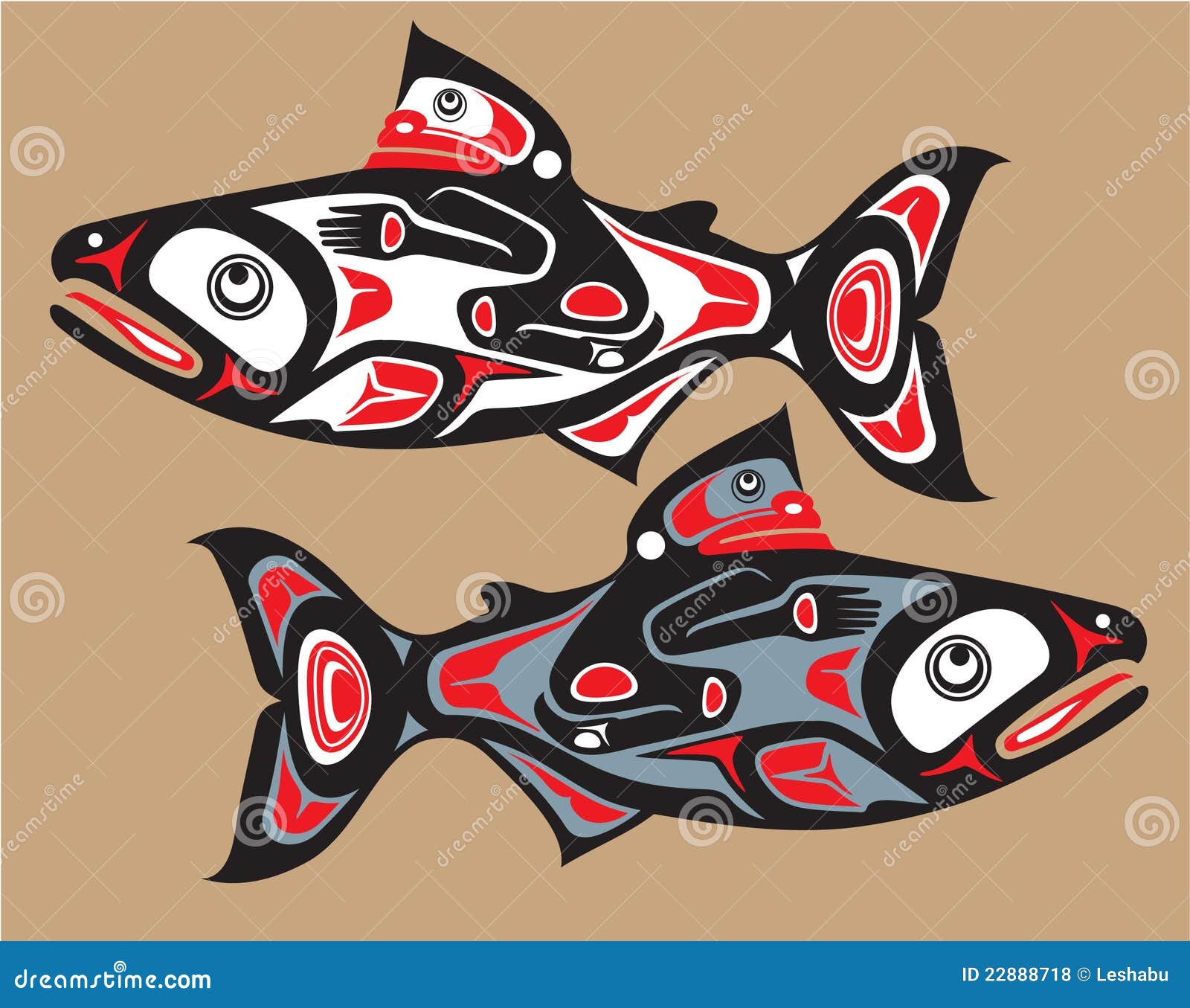 How to Draw a Salmon Fish  Tribal Tattoo Design Style  YouTube