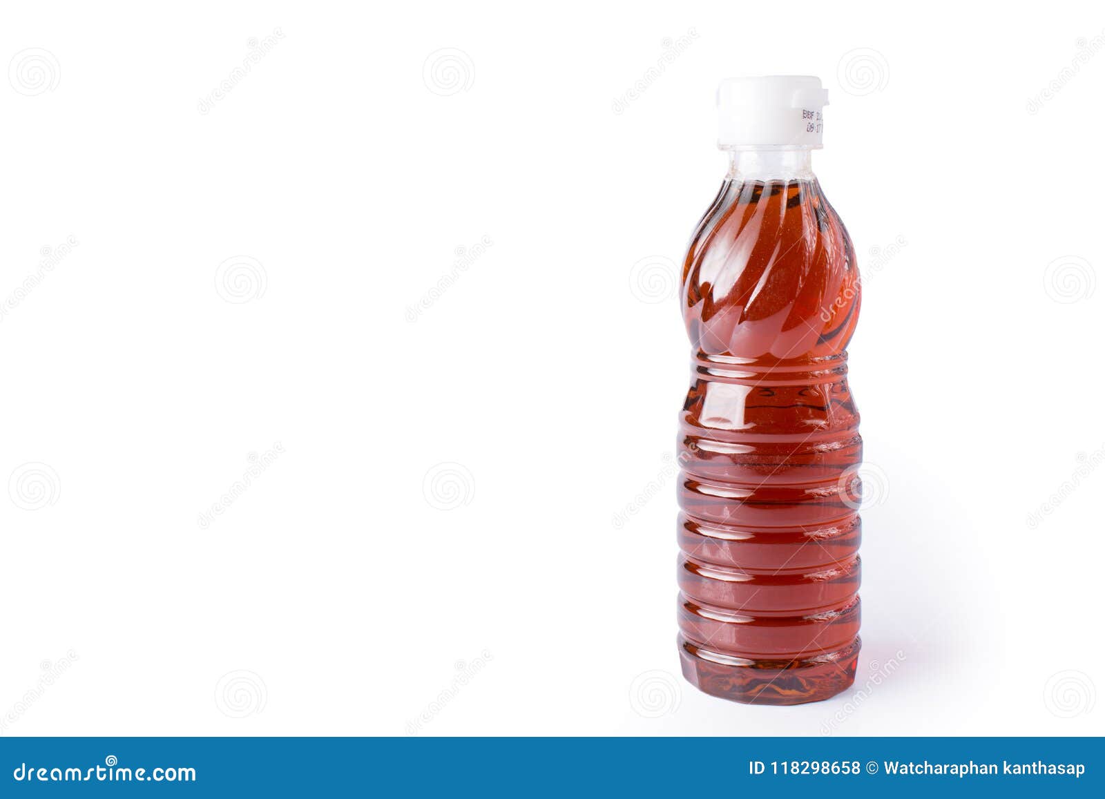 Fish Sauce in Plastic Bottle on White Background Stock Photo Image of