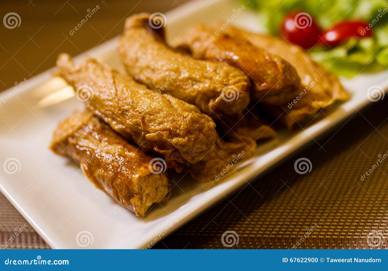 The fish sausage. stock photo. Image of chip, cuisine 67622900