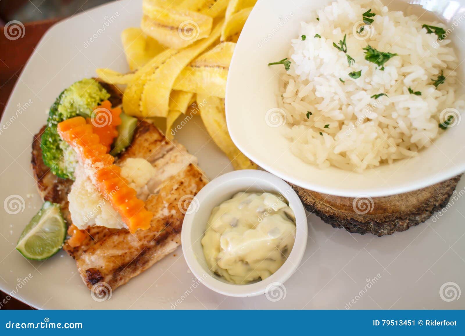 Fish Served on Plate, Nicaraguan Food Stock Image Image of island