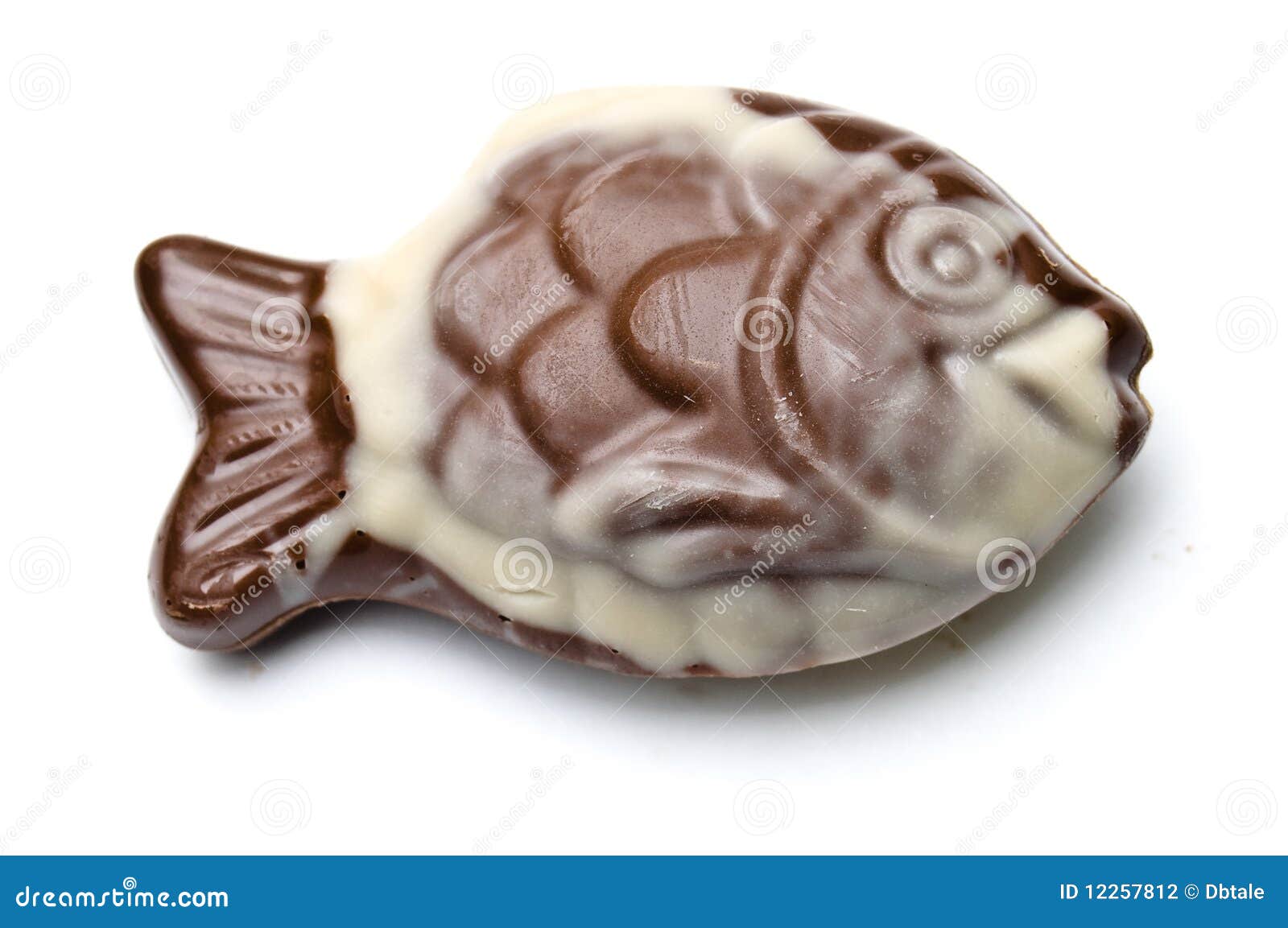 Fish Shaped Chocolate Dessert Stock Photo Image of celebration, brown