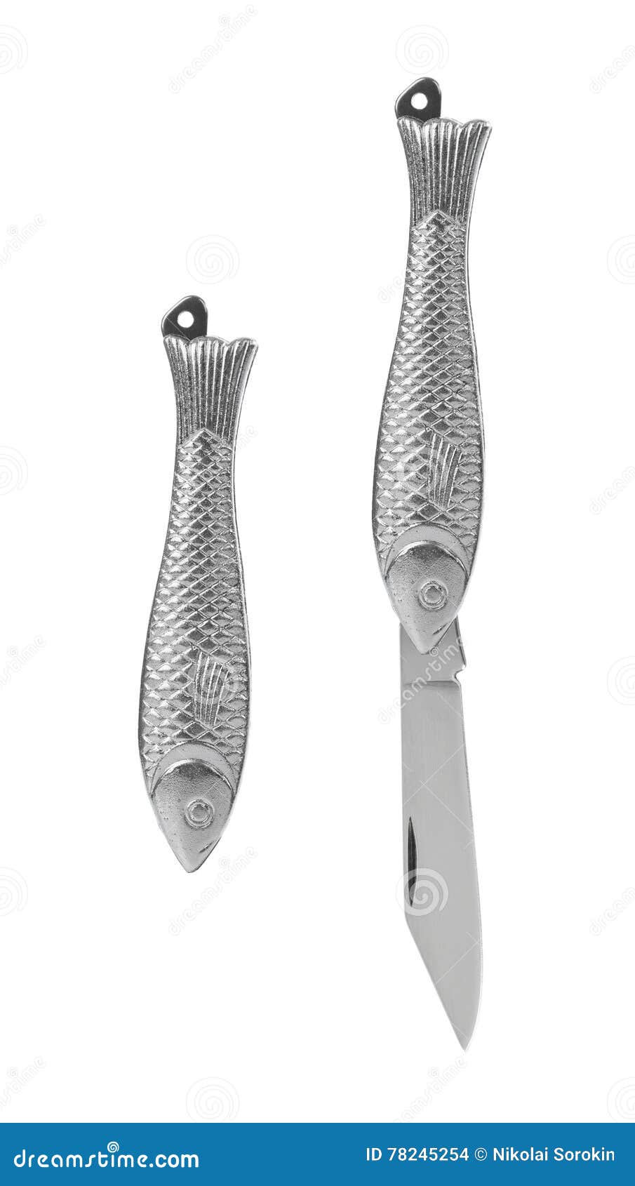 Fish shaped knife stock photo. Image of fish, isolated 78245254