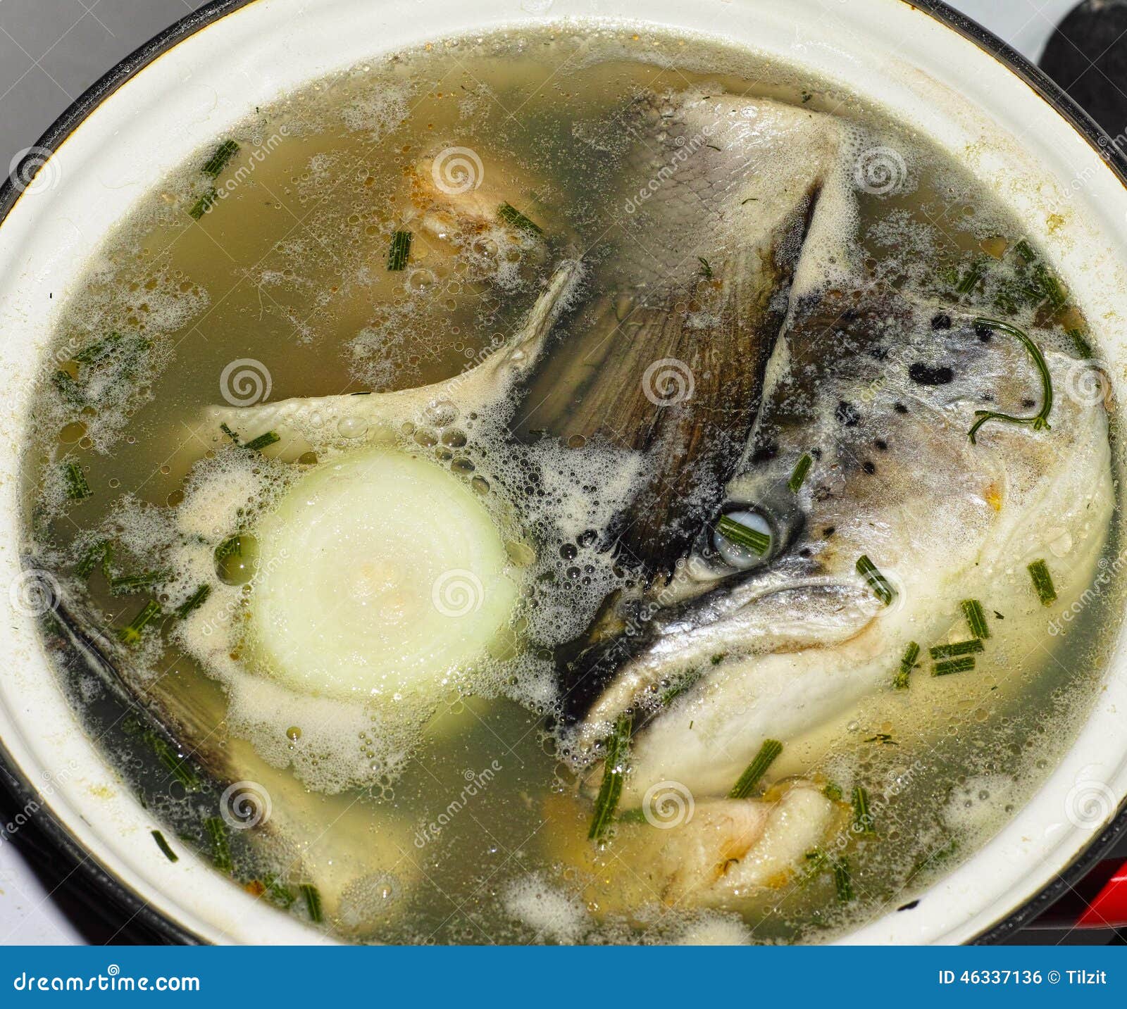 The Fish Soup Ukha with Salmon Stock Photo Image of tasty, soup