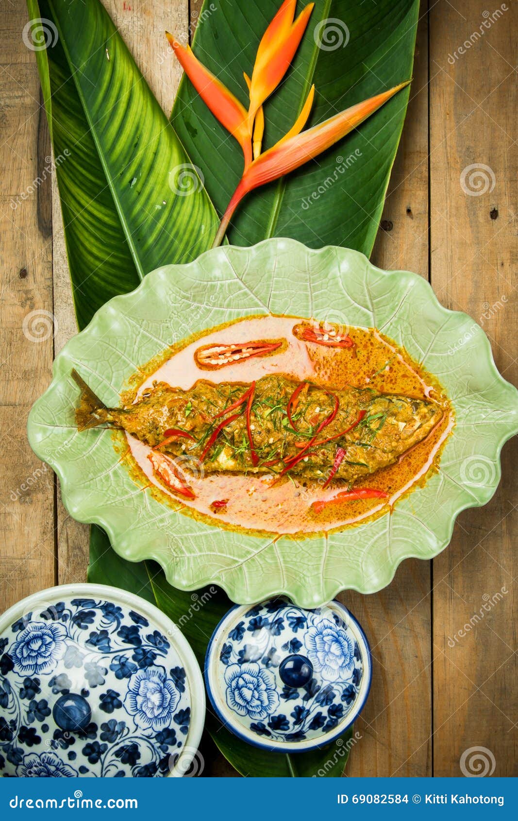 Fish in spicy sauce stock photo. Image of meal, seafood 69082584