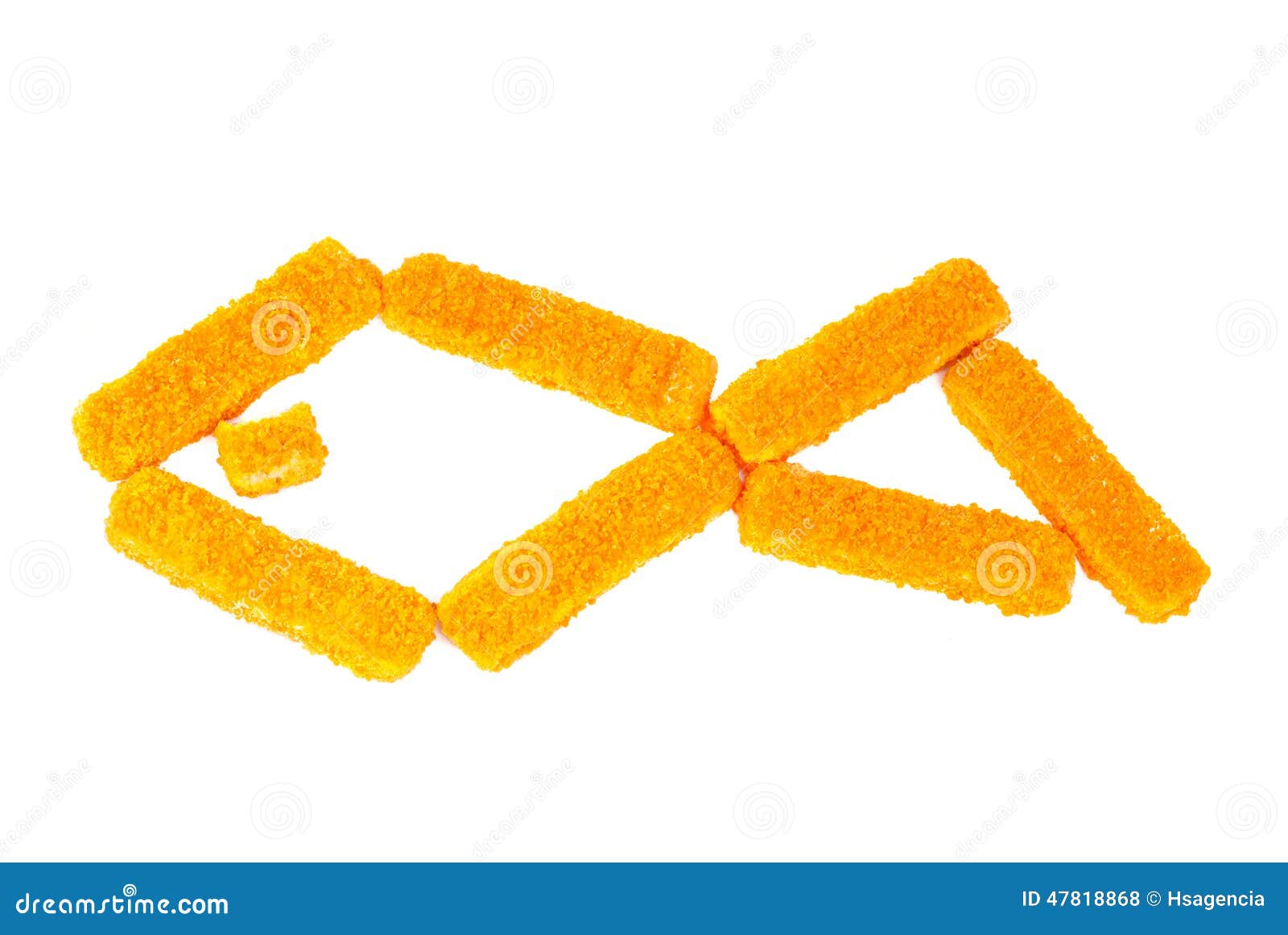 Fish Sticks on a White Background Stock Photo Image of meal, deep