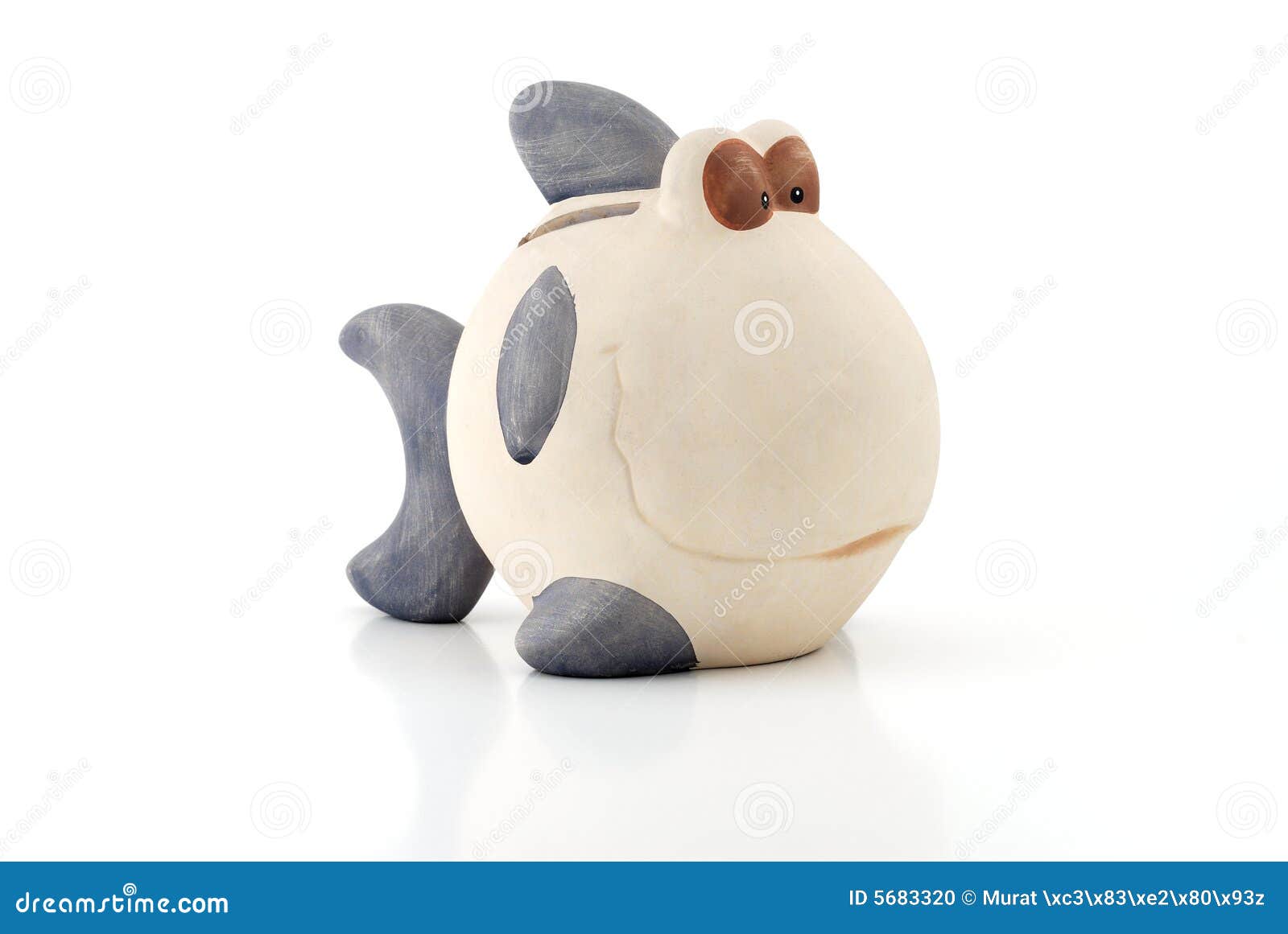 Fish Style Piggy Bank stock photo. Image of coin, currency - 5683320
