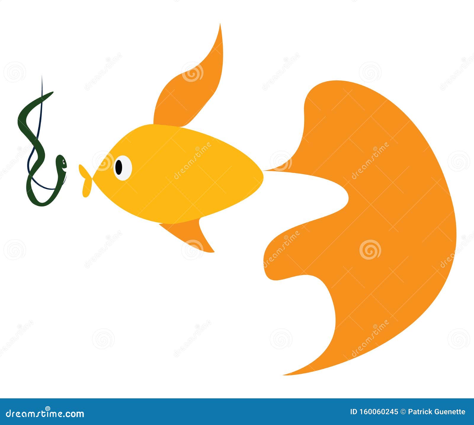 https://thumbs.dreamstime.com/z/fish-swimming-towards-bait-vector-color-drawing-illustration-fish-fishing-hook-vector-color-illustration-160060245.jpg