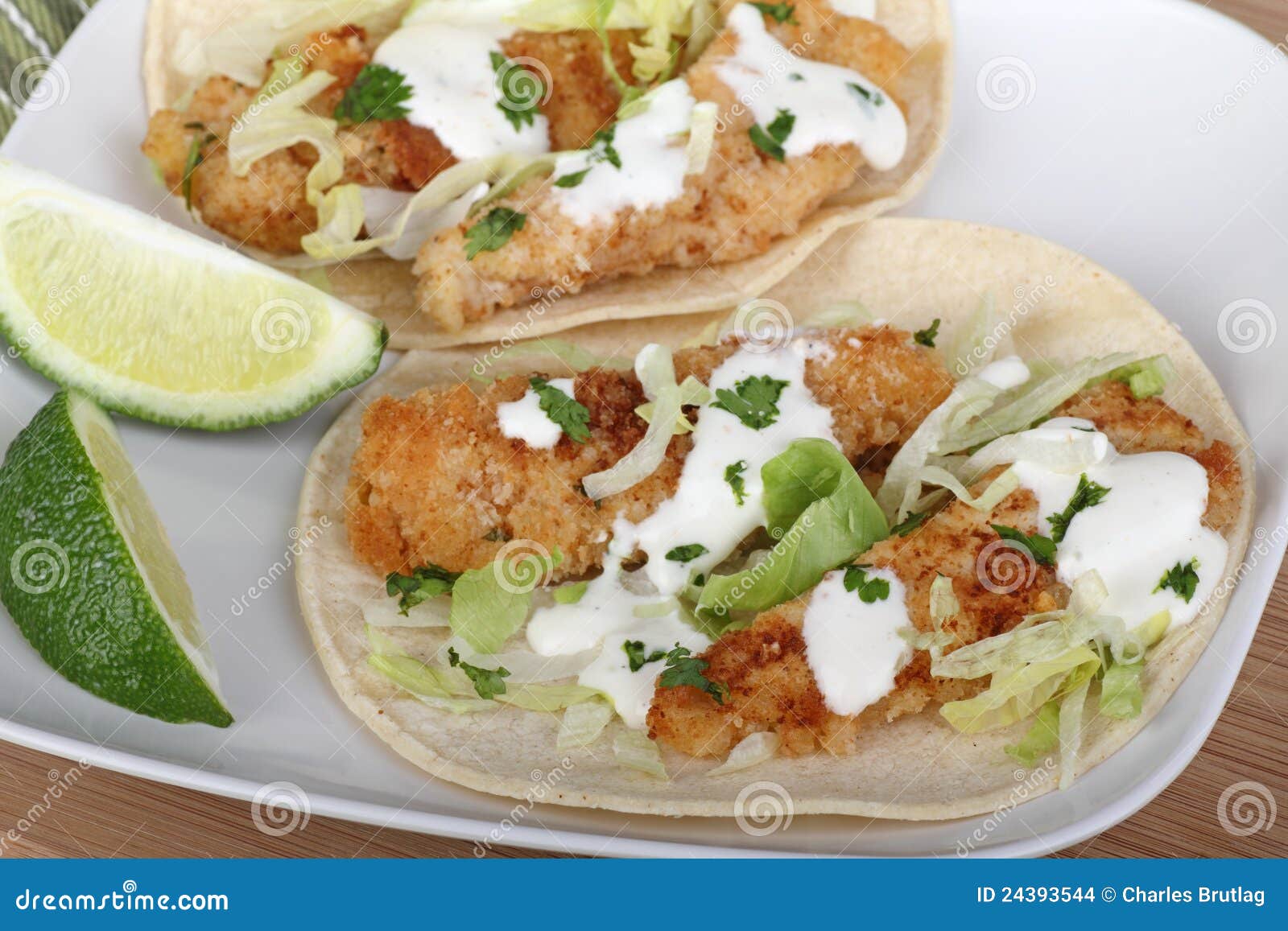 Fish Taco Meal stock photo. Image of tortilla, lunch 24393544