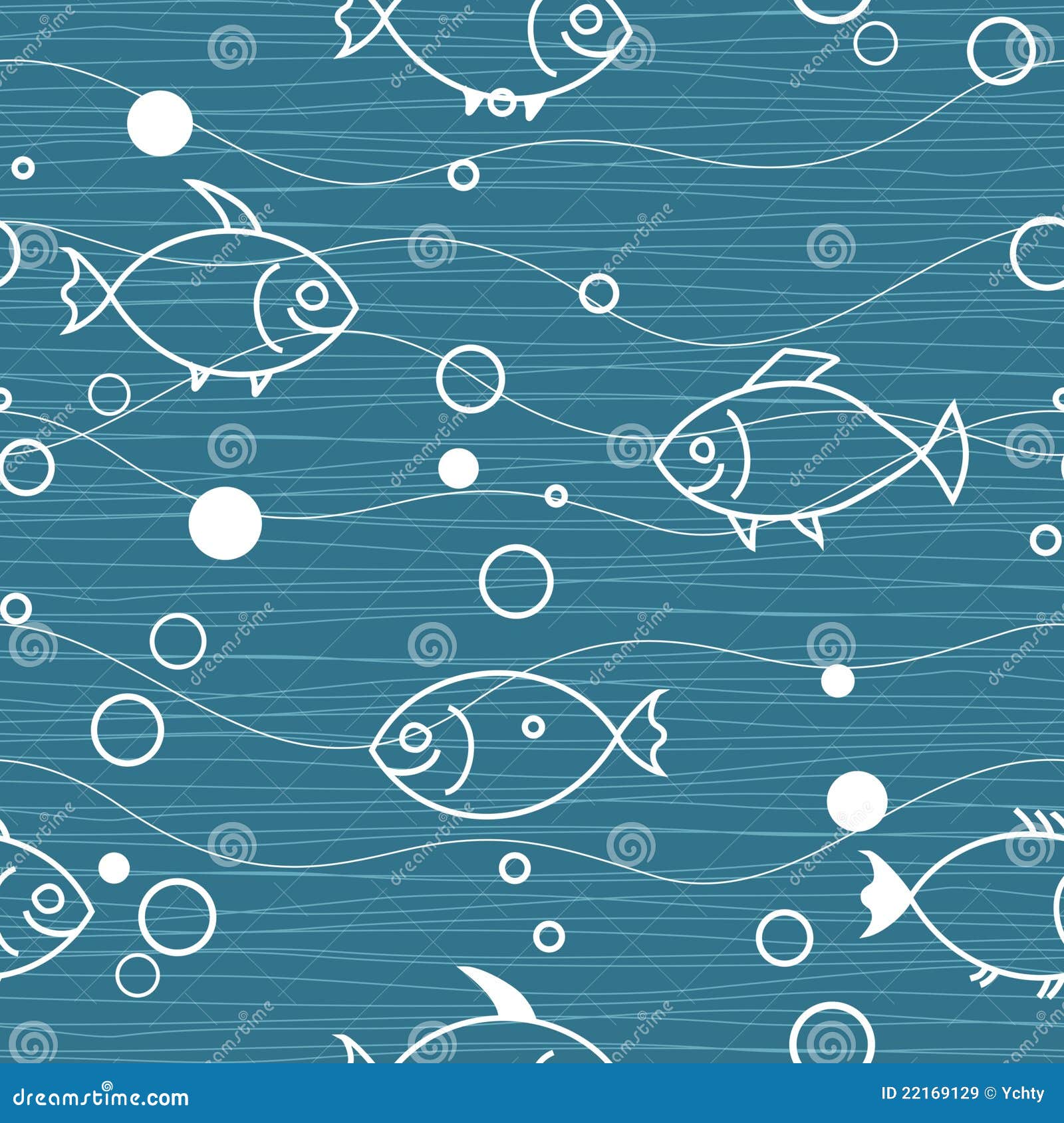 Fish underwater in vector stock vector. Illustration of seamless - 22169129