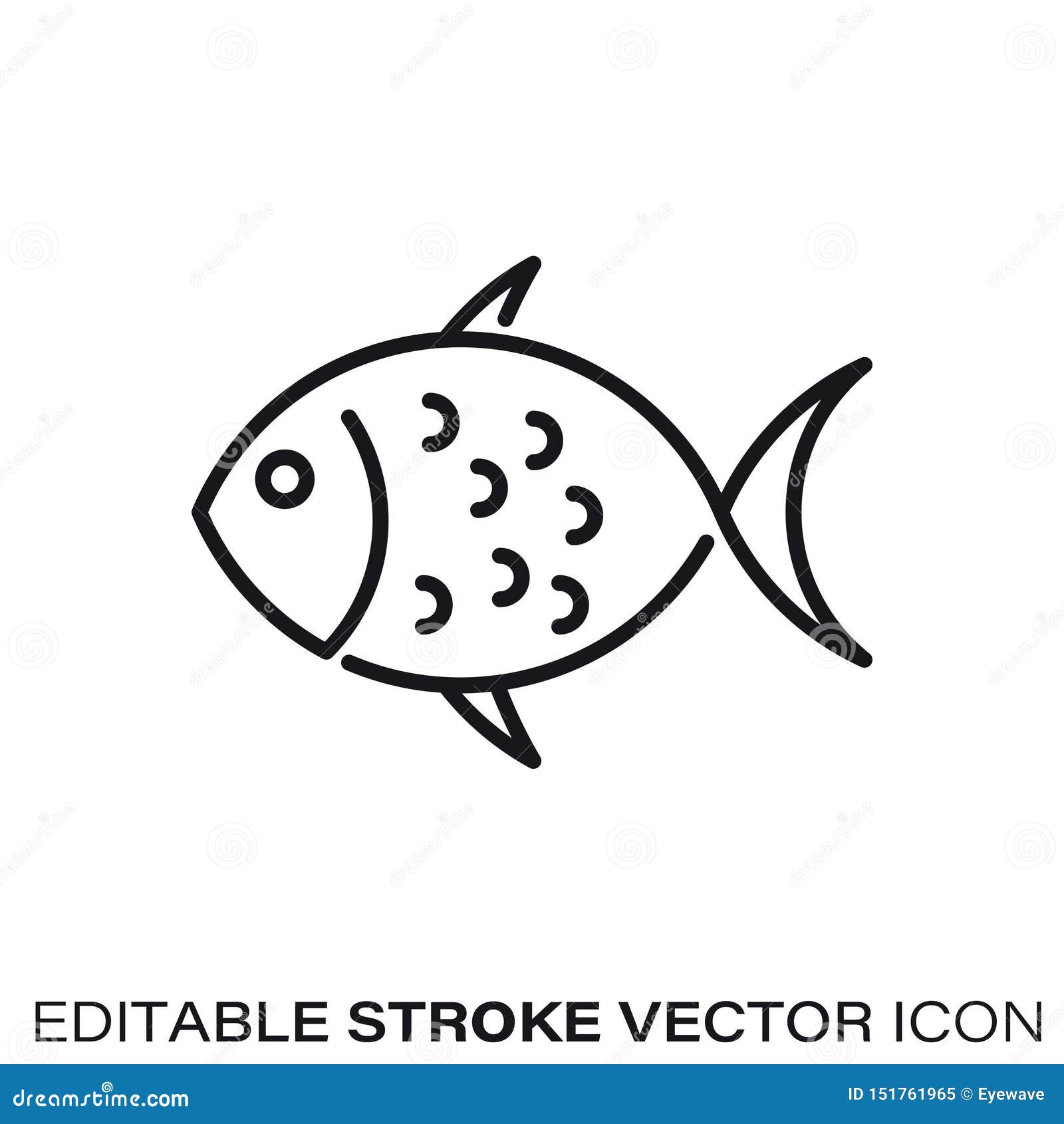 Tropical fish line icon nature and animal Vector Image