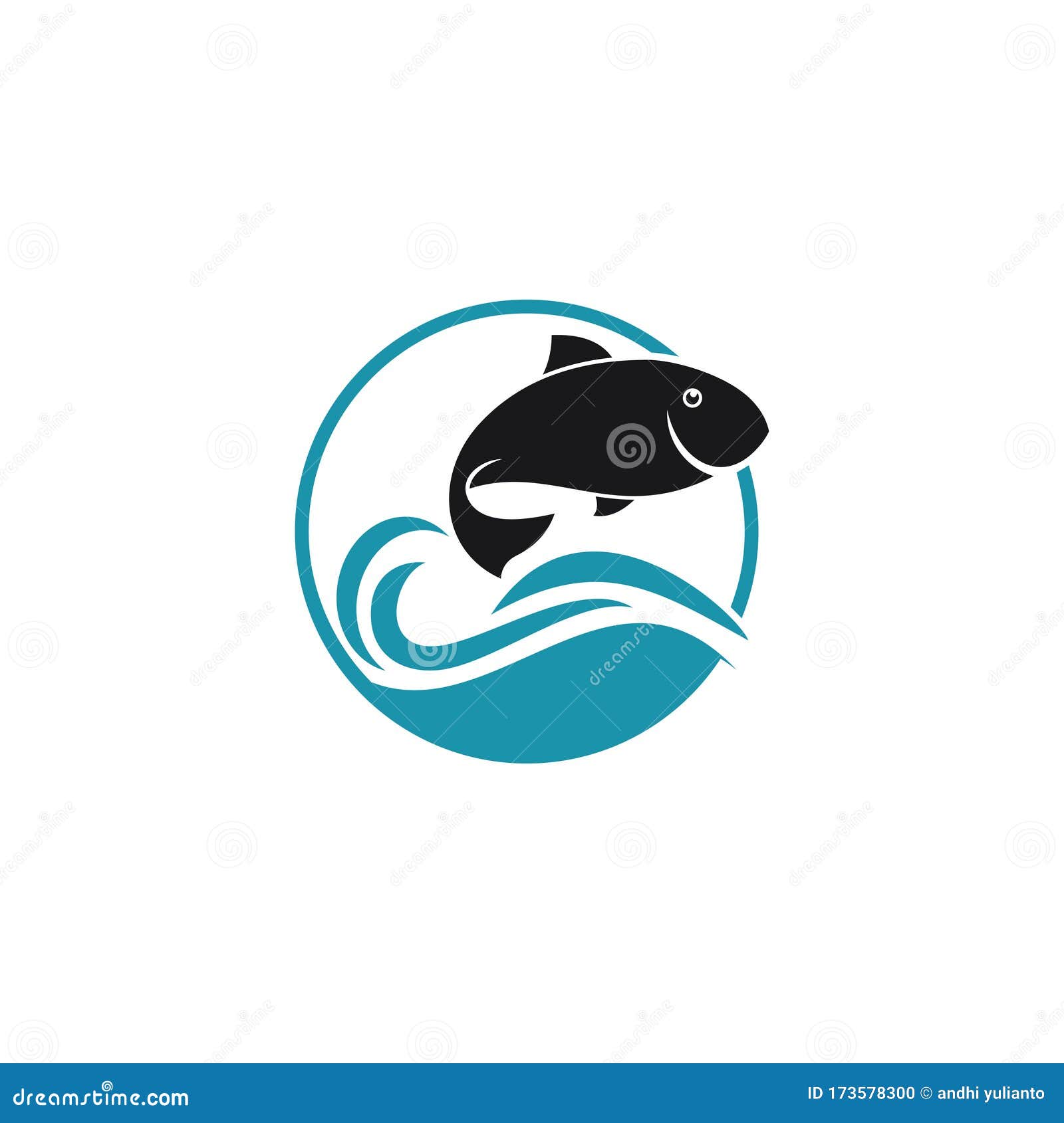 Fish Vector Logo Design For Seafood Supply Business Or