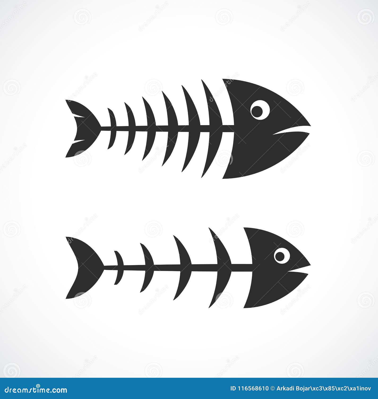 Download Fishbone frame vector icon stock vector. Illustration of ...