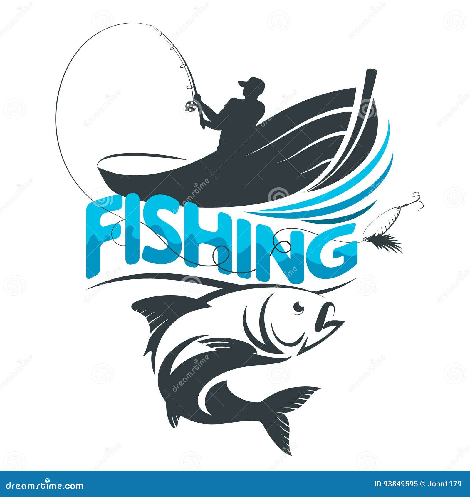 Download Fisherman In A Boat On A Fishing Trip Stock Vector ...