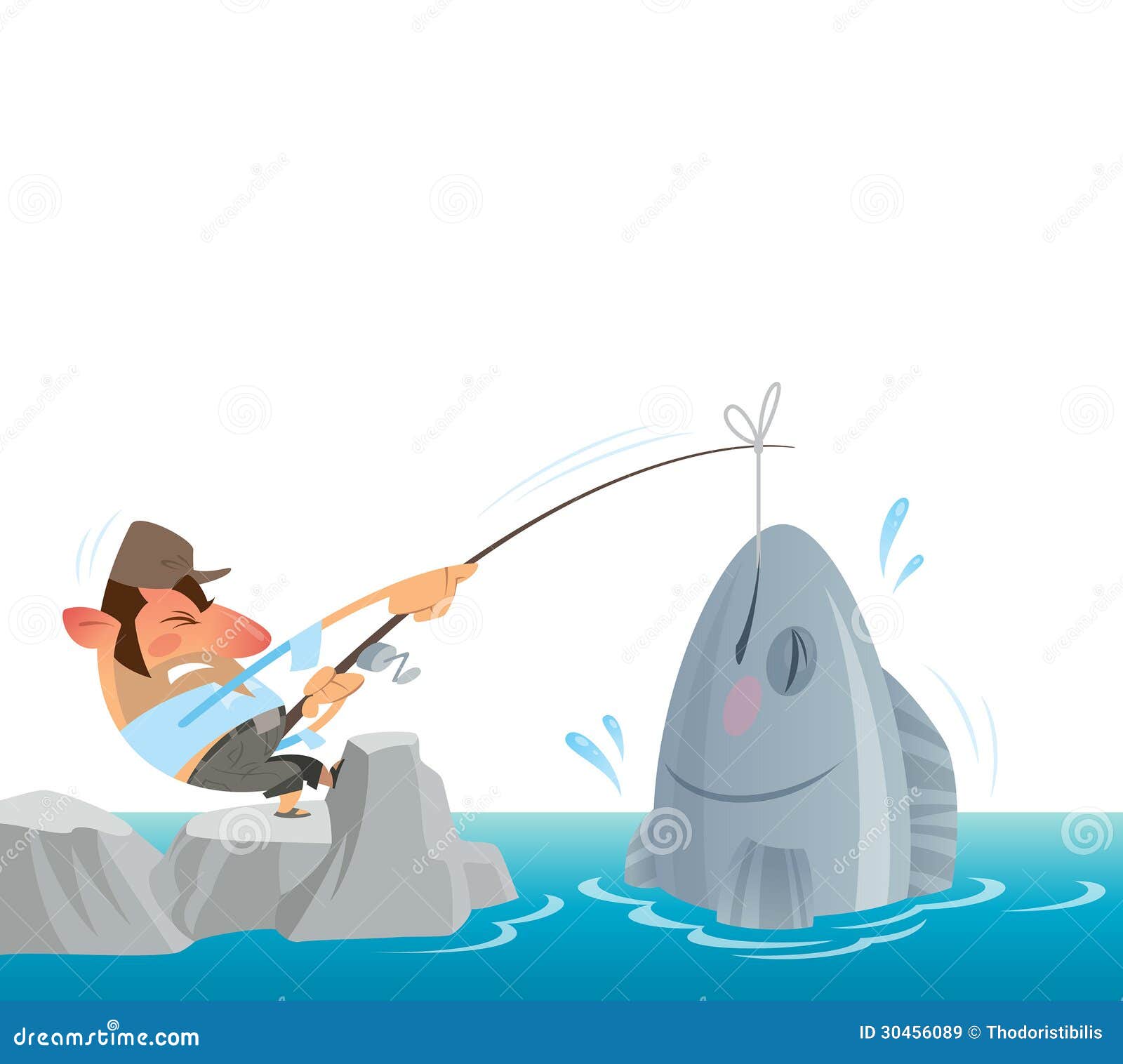 funny-fishing-car-sticker-popular-boating-camping Fisherman catching big fish 