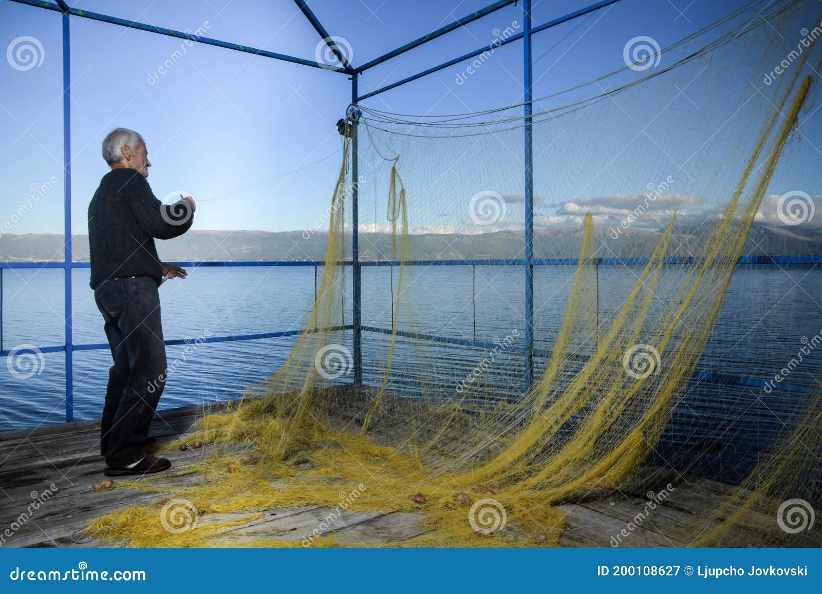 Fisher Making Fishing Net Stock Photos - 74 Images