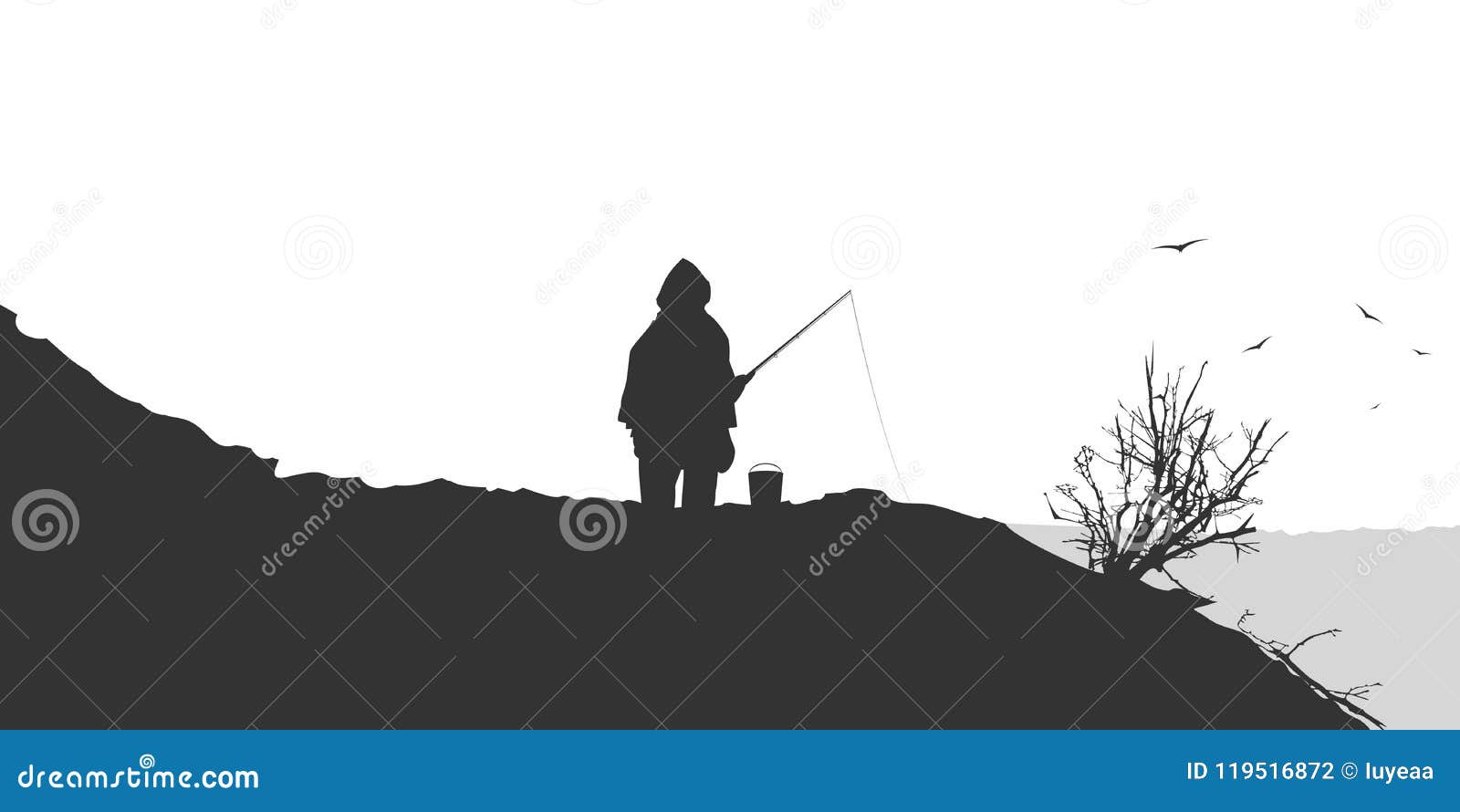 Fisherman Silhouette Stock Illustrations – 12,847 Fisherman Silhouette  Stock Illustrations, Vectors & Clipart - Dreamstime